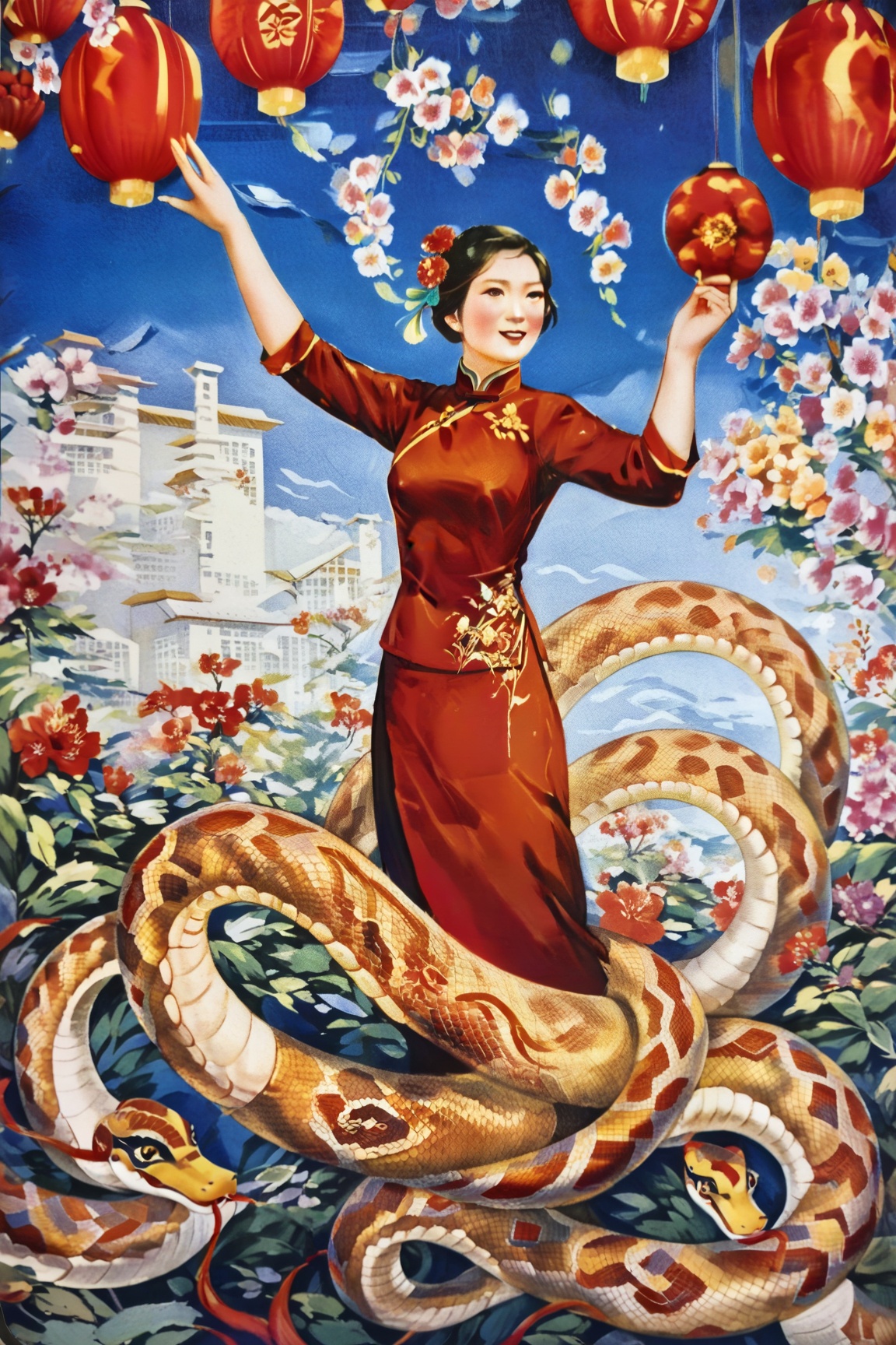 chinese ccp art,  score_9,  score_8_up on Tensor.Art