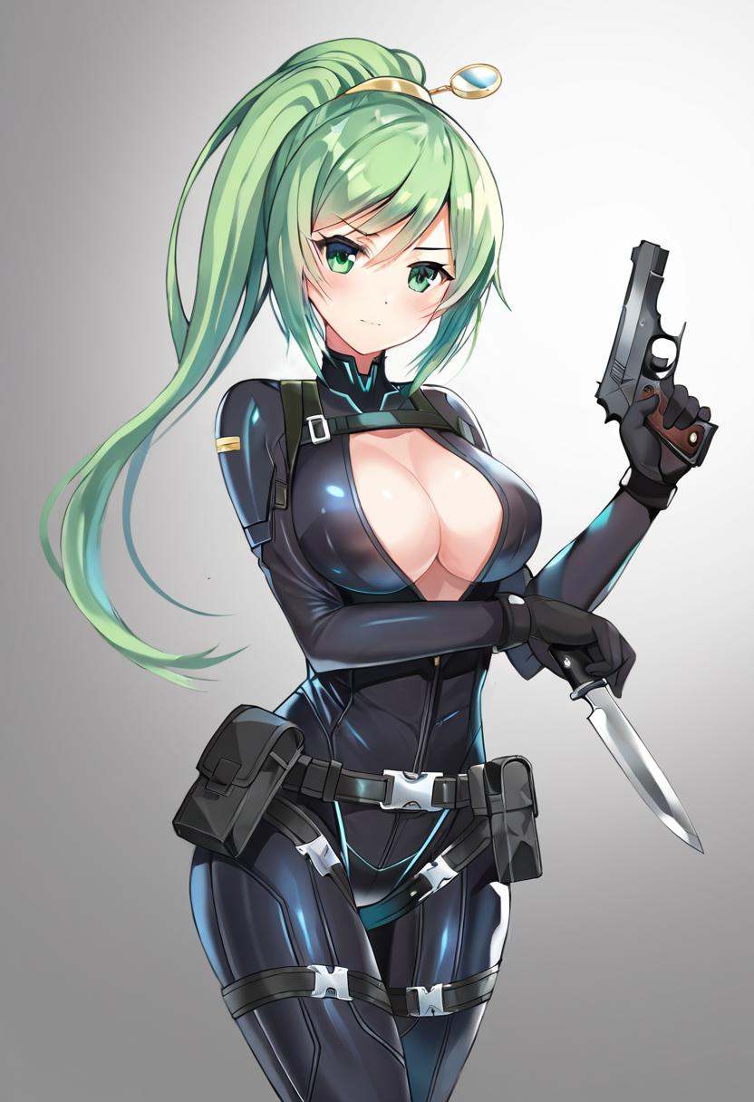 1girl,  reeve,  green hair on Tensor.Art