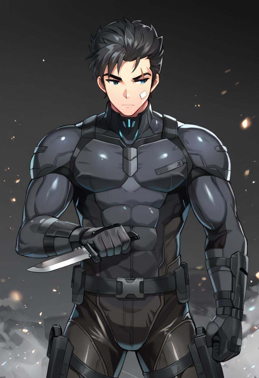 1boy,  jinsepatsu,  short hair on Tensor.Art