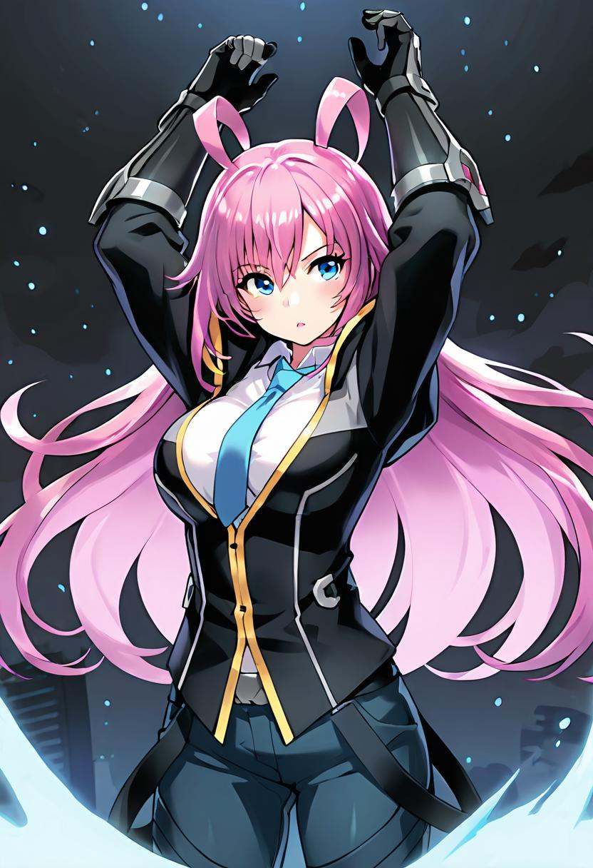 1girl,  lupan,  shock-pink hair on Tensor.Art
