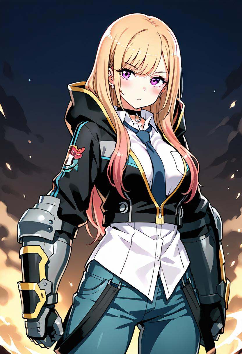 1girl,  kitagawa marine,  blonde hair on Tensor.Art