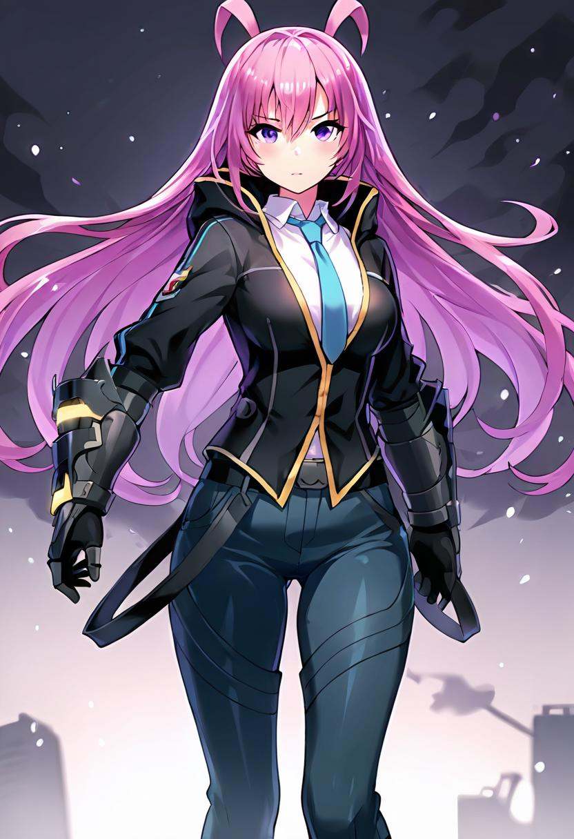 1girl,  ((lupan)),  shock-pink hair on Tensor.Art