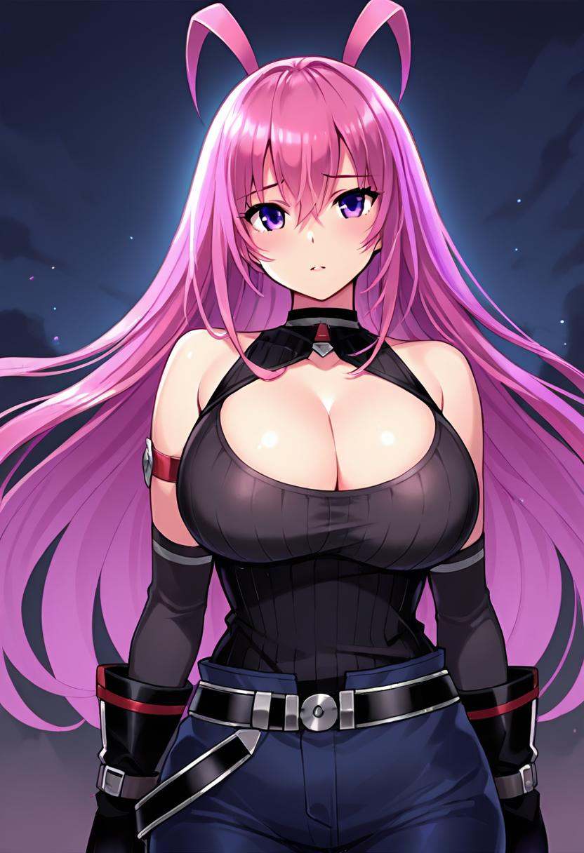 1GIRL,  lupan,  shock-pink hair on Tensor.Art