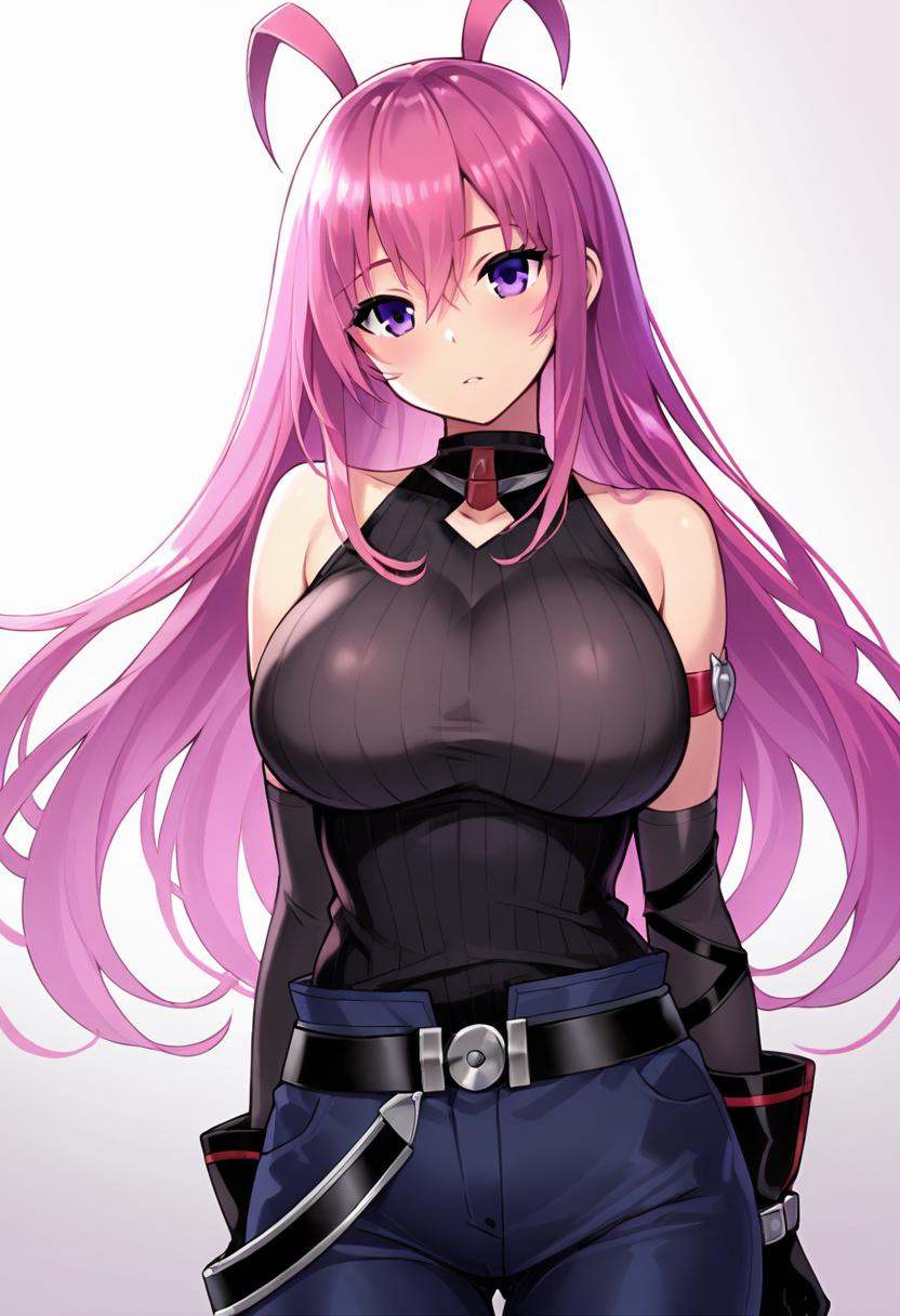 1GIRL,  lupan,  shock-pink hair on Tensor.Art