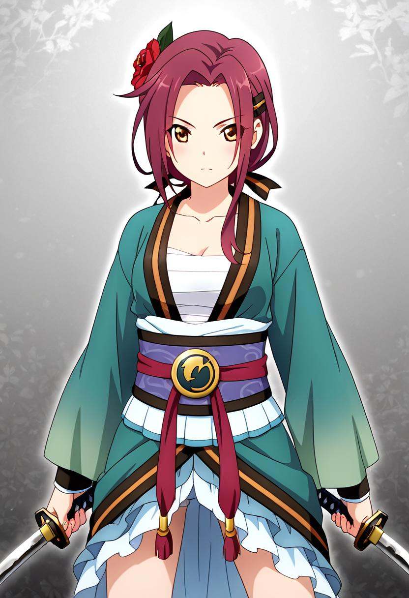 1girl,  tachiarairuka,  red hair on Tensor.Art