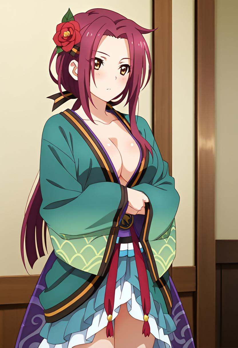 1girl,  tachiarairuka,  red hair on Tensor.Art