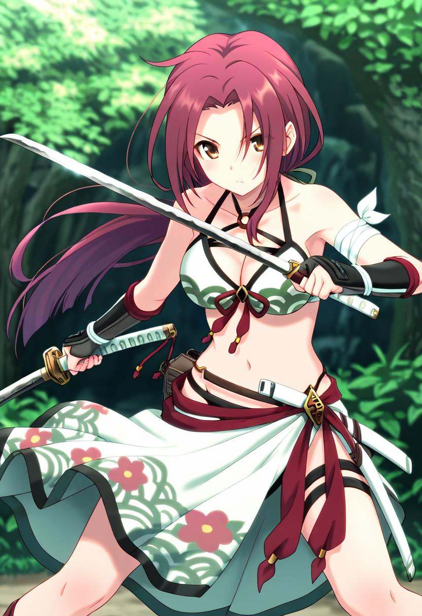 1girl,  tachiarairuka,  red hair on Tensor.Art