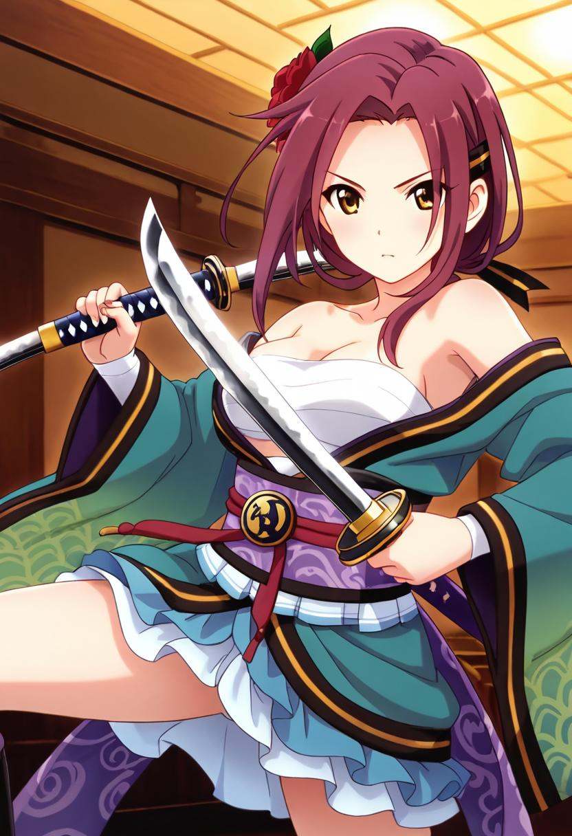 1girl,  tachiarairuka,  red hair on Tensor.Art