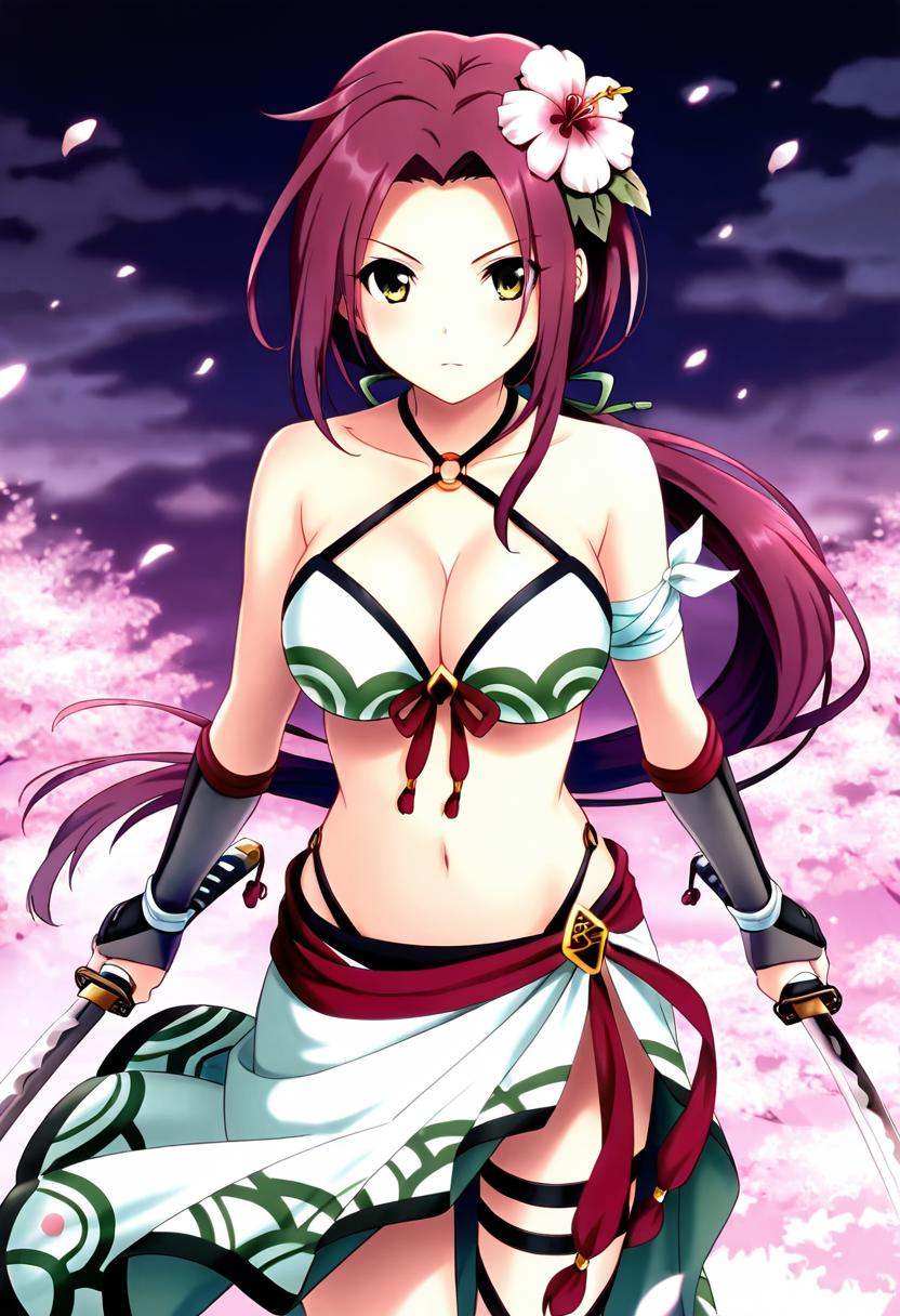 1girl,  tachiarairuka,  red hair on Tensor.Art