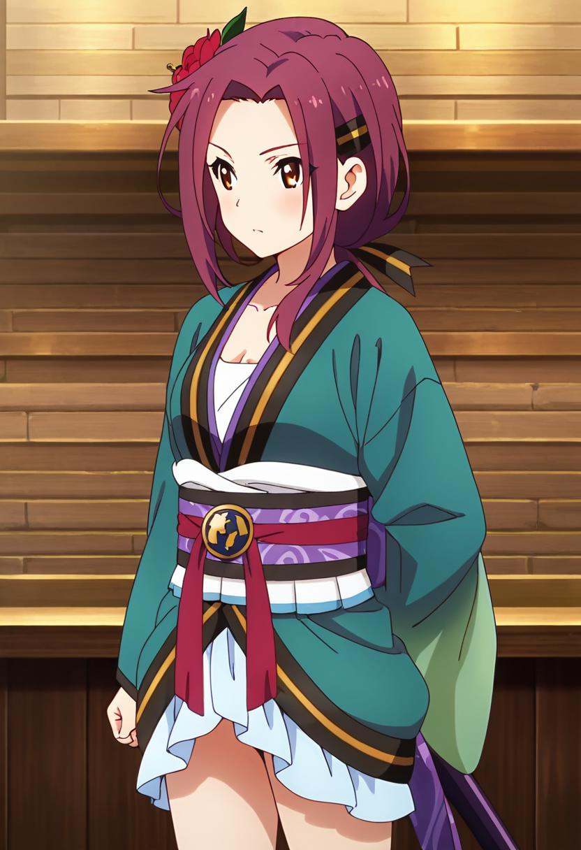 1girl,  tachiarairuka,  red hair on Tensor.Art