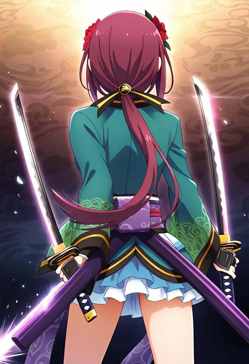 1girl,  tachiarairuka,  red hair on Tensor.Art