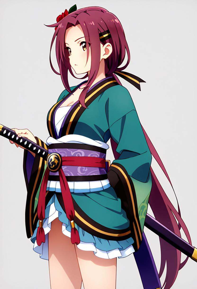 1girl,  tachiarairuka,  red hair on Tensor.Art