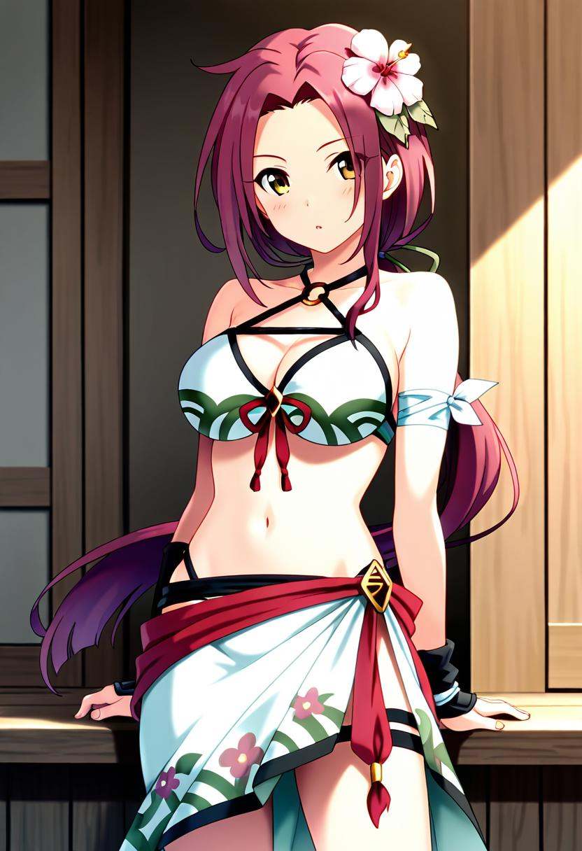 1girl,  tachiarairuka,  red hair on Tensor.Art