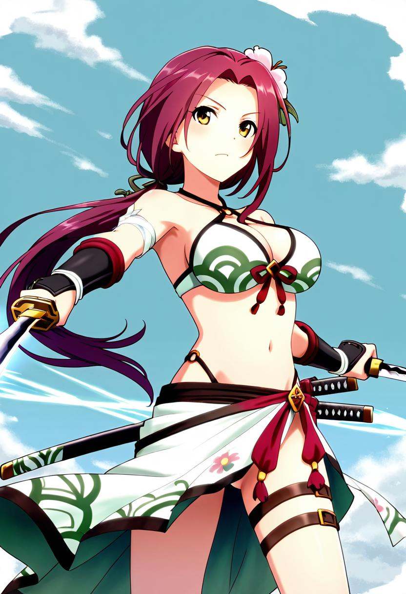 1girl,  tachiarairuka,  red hair on Tensor.Art