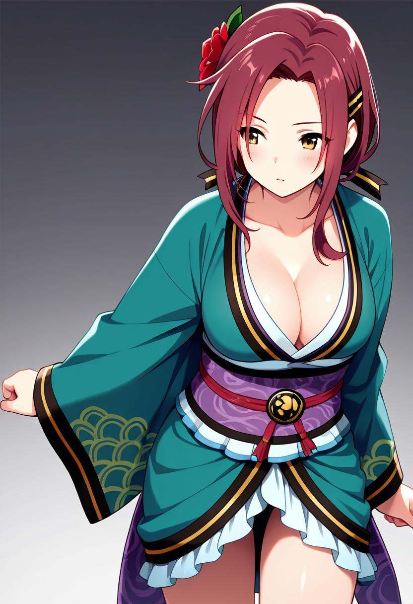 1girl,  tachiarairuka,  red hair on Tensor.Art