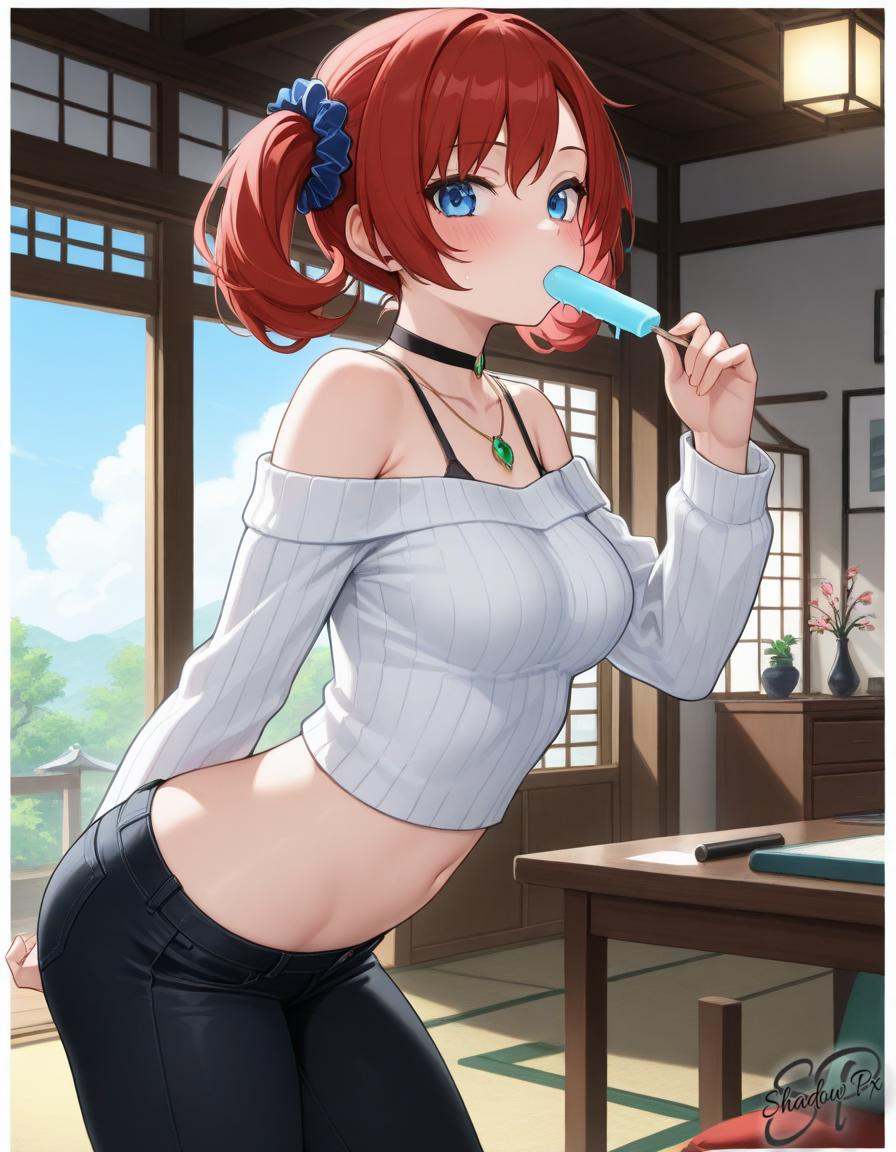 N0k14,  twintails,  red hair on Tensor.Art