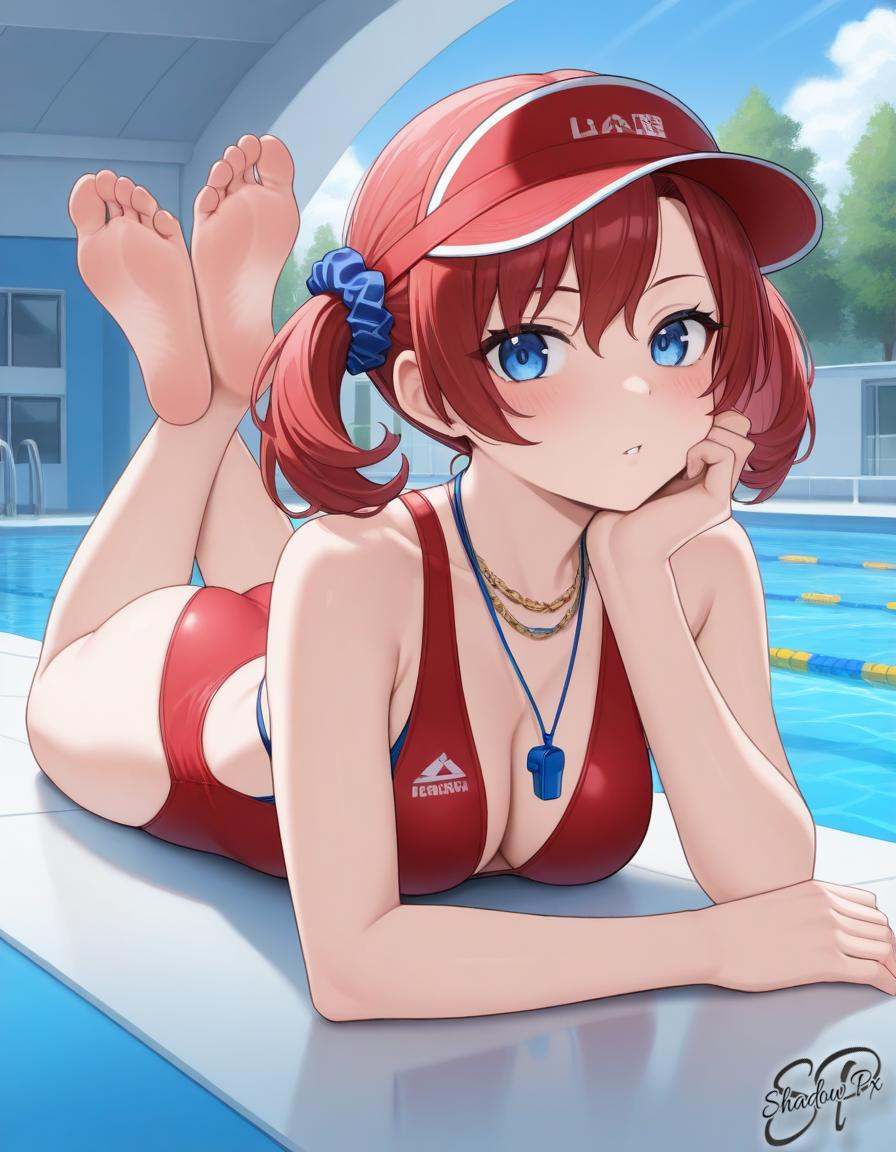 N0k14,  twintails,  red hair on Tensor.Art