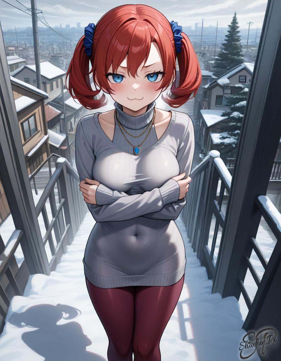 N0k14,  twintails,  red hair on Tensor.Art