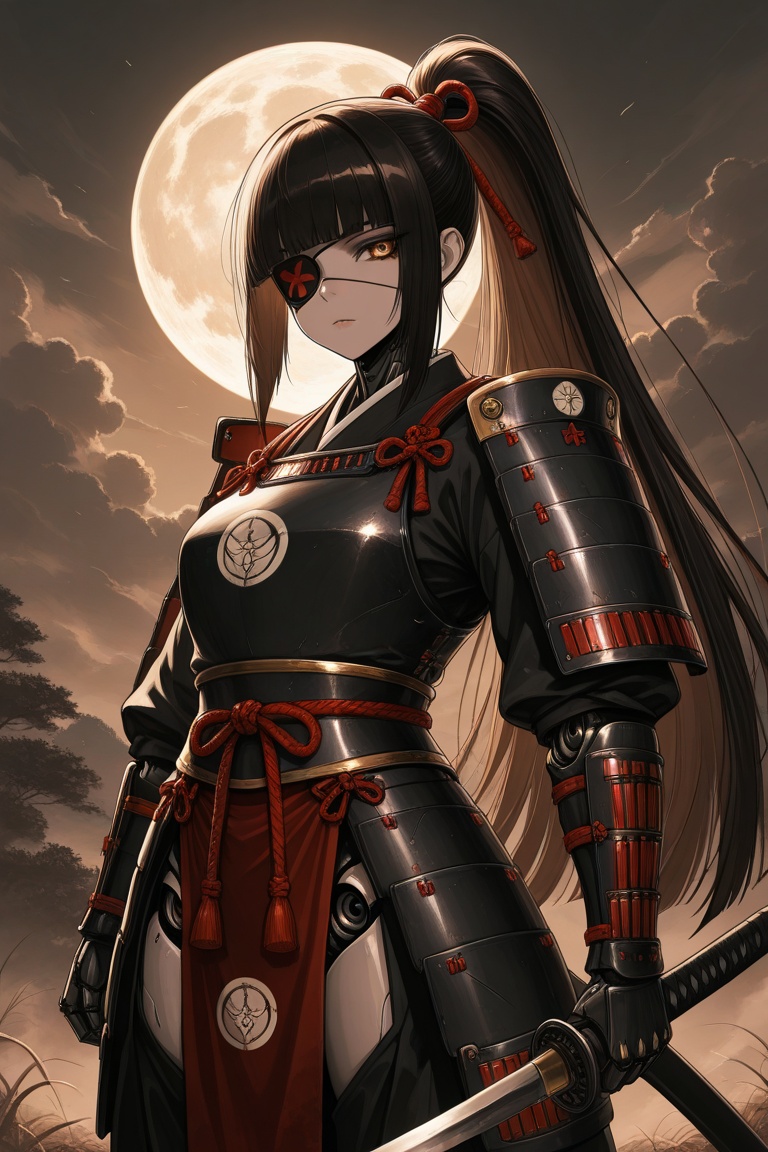 1girl,  cowboy shot,  samurai on Tensor.Art