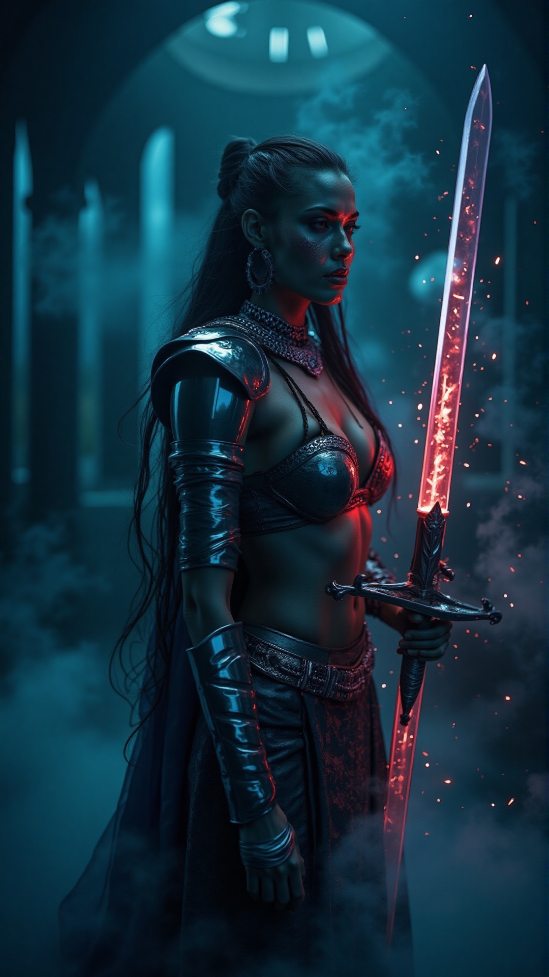 ***** focus,  A majestic stunning ancient Indian female warrior,  nude on Tensor.Art