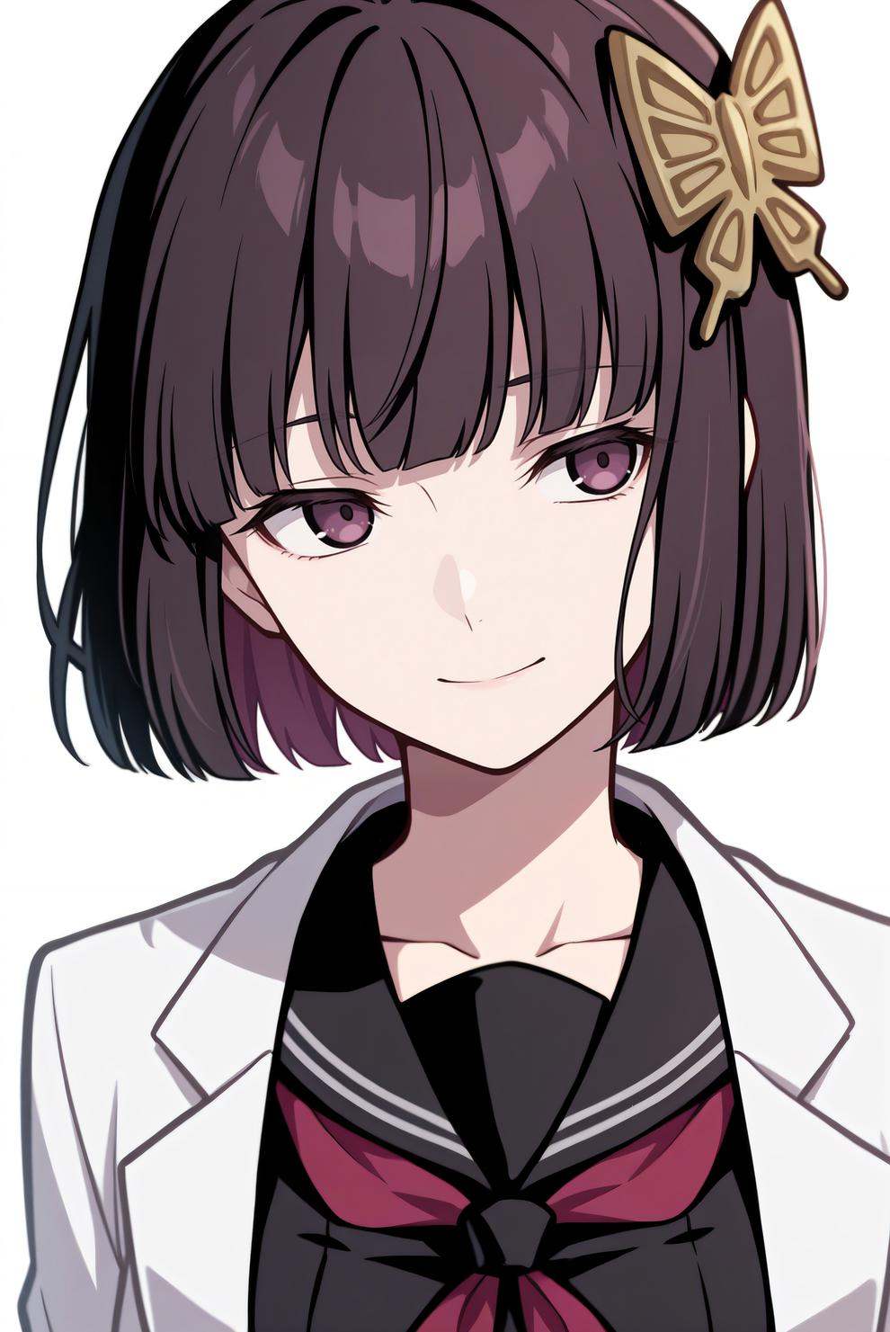 bsdyosano,  1girl,  butterfly hair ornament on Tensor.Art