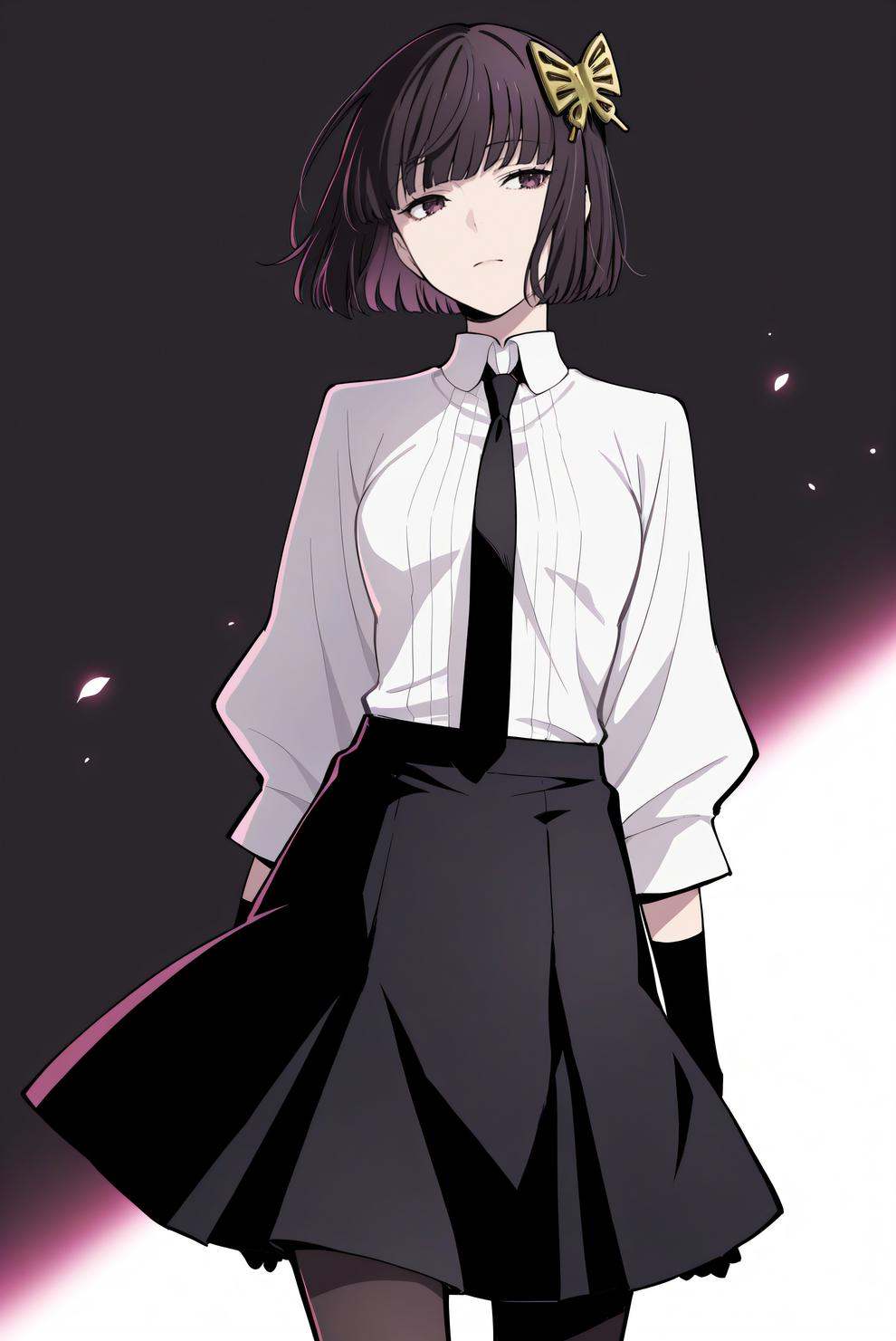 bsdyosano,  1girl,  butterfly hair ornament on Tensor.Art