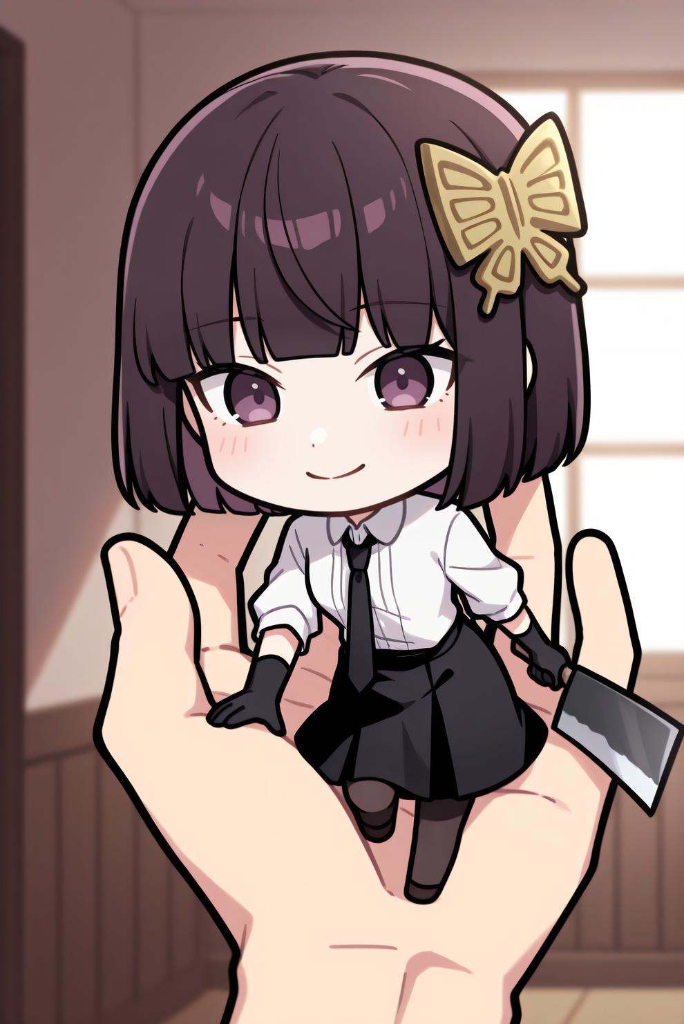 bsdyosano,  1girl,  butterfly hair ornament on Tensor.Art