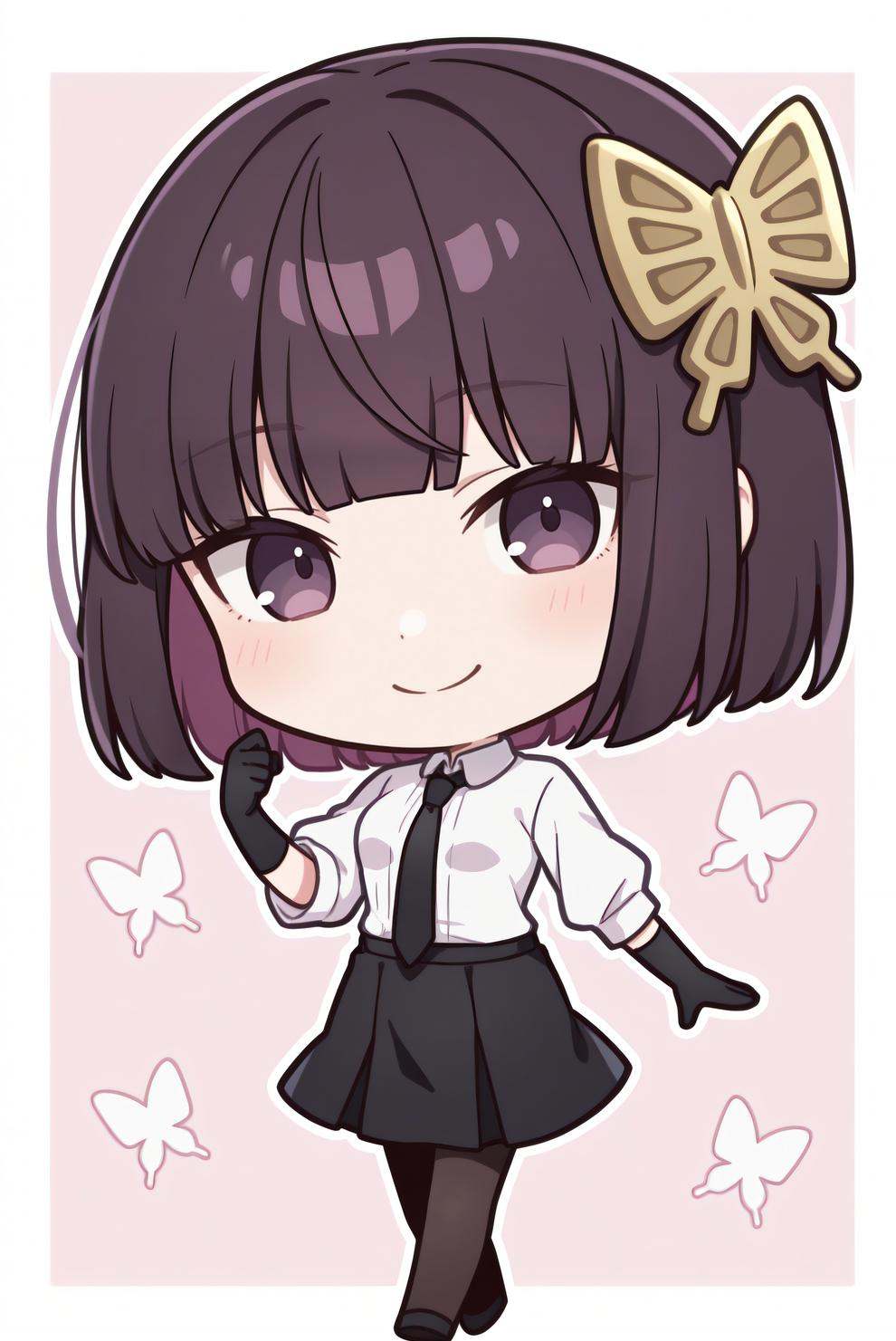 bsdyosano,  1girl,  butterfly hair ornament on Tensor.Art