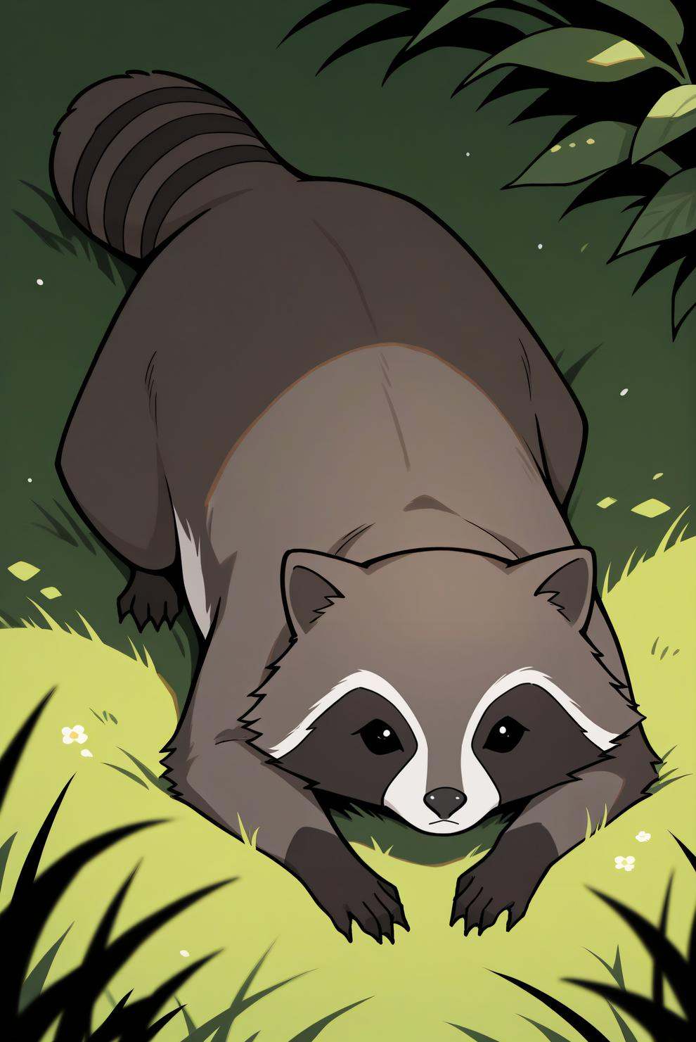 bsdkarl,  raccoon,  animal focus on Tensor.Art