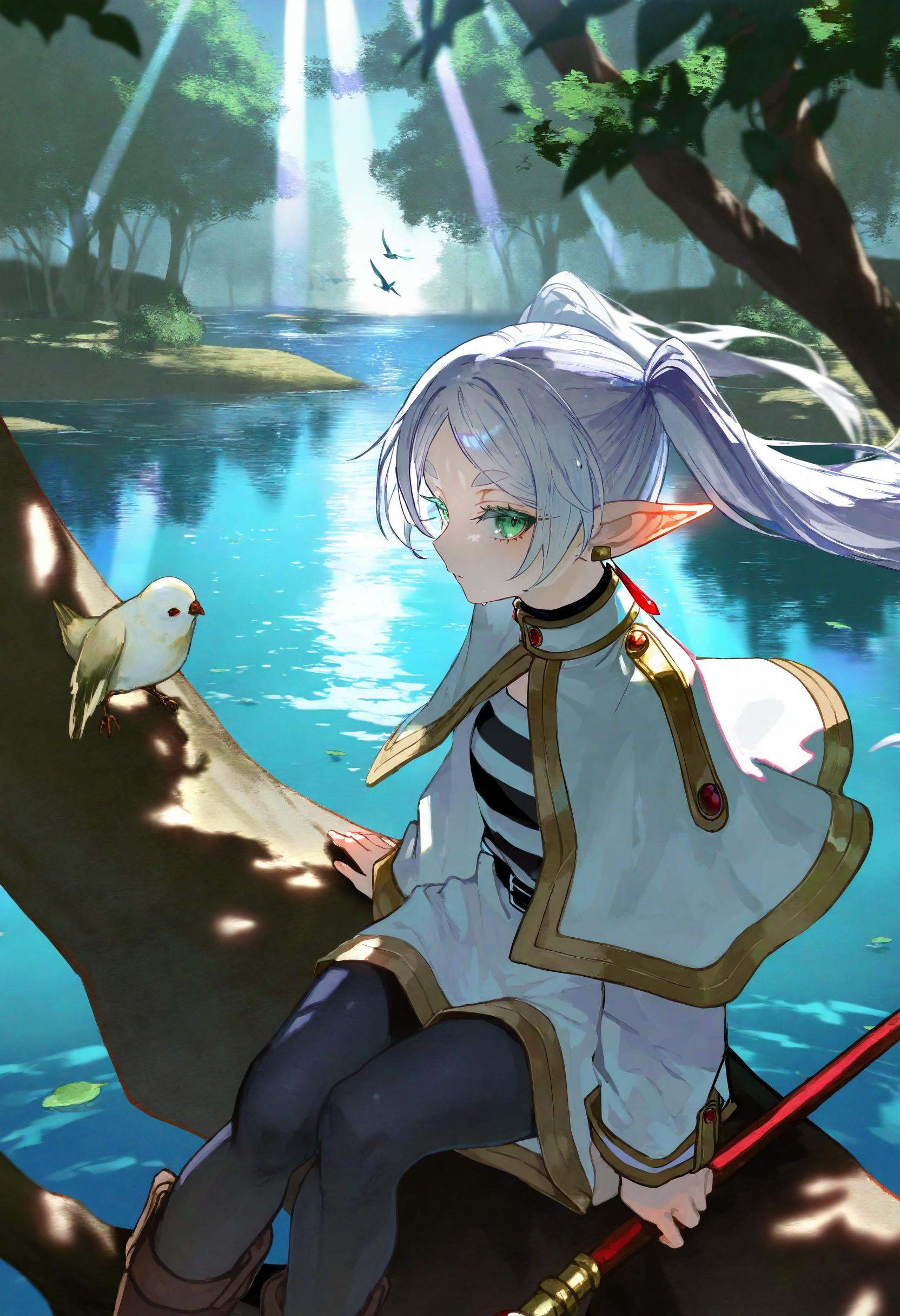 artist:[quasarcake|diyokama|fuzichoco|yoneyama mai|lam \(ramdayo\)|lifeline \(a384079959\)],  1girl,  frieren on Tensor.Art