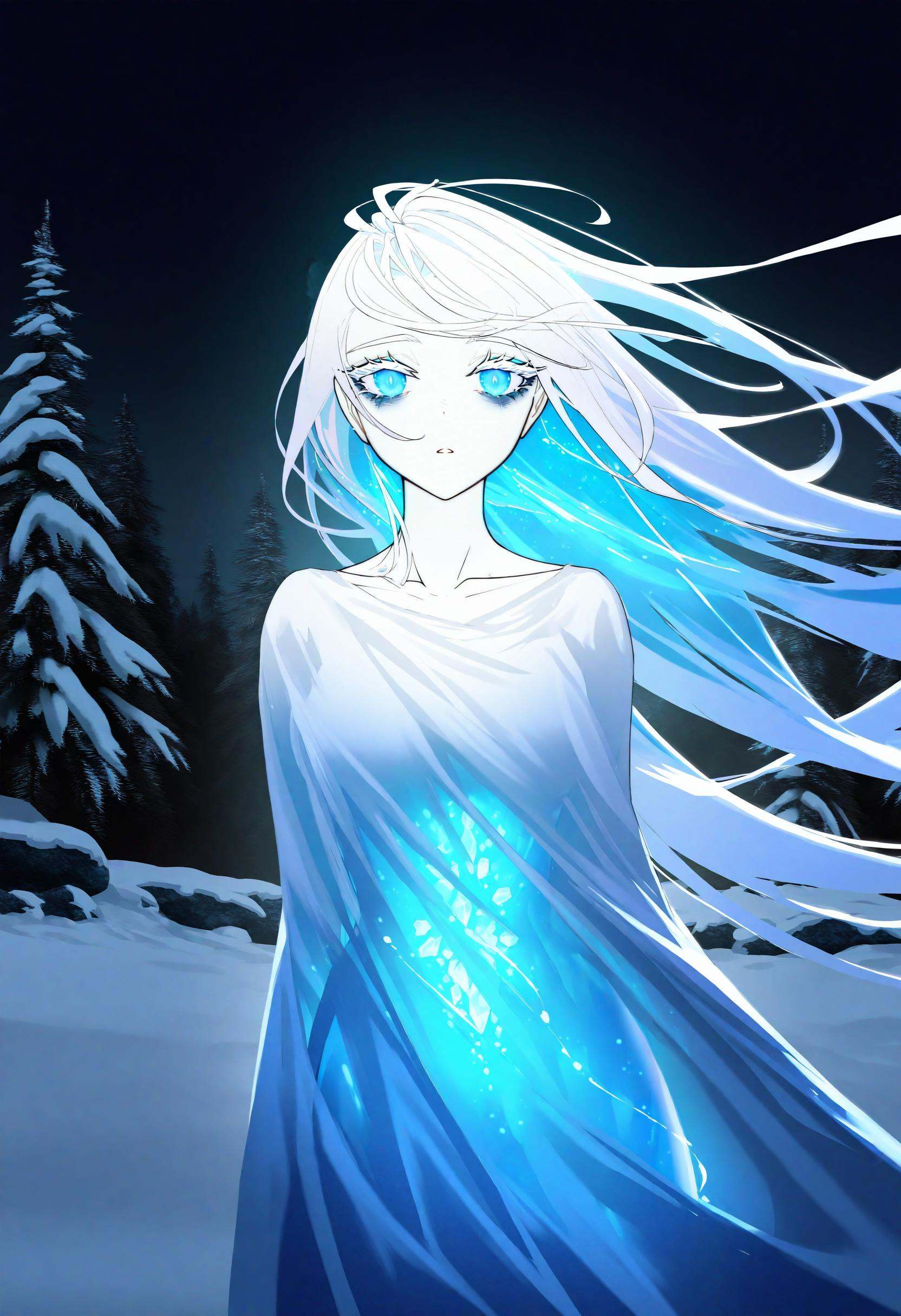 bioluminescence,  by [ekrea jan|diyokama|say hana|lam],  1girl on Tensor.Art