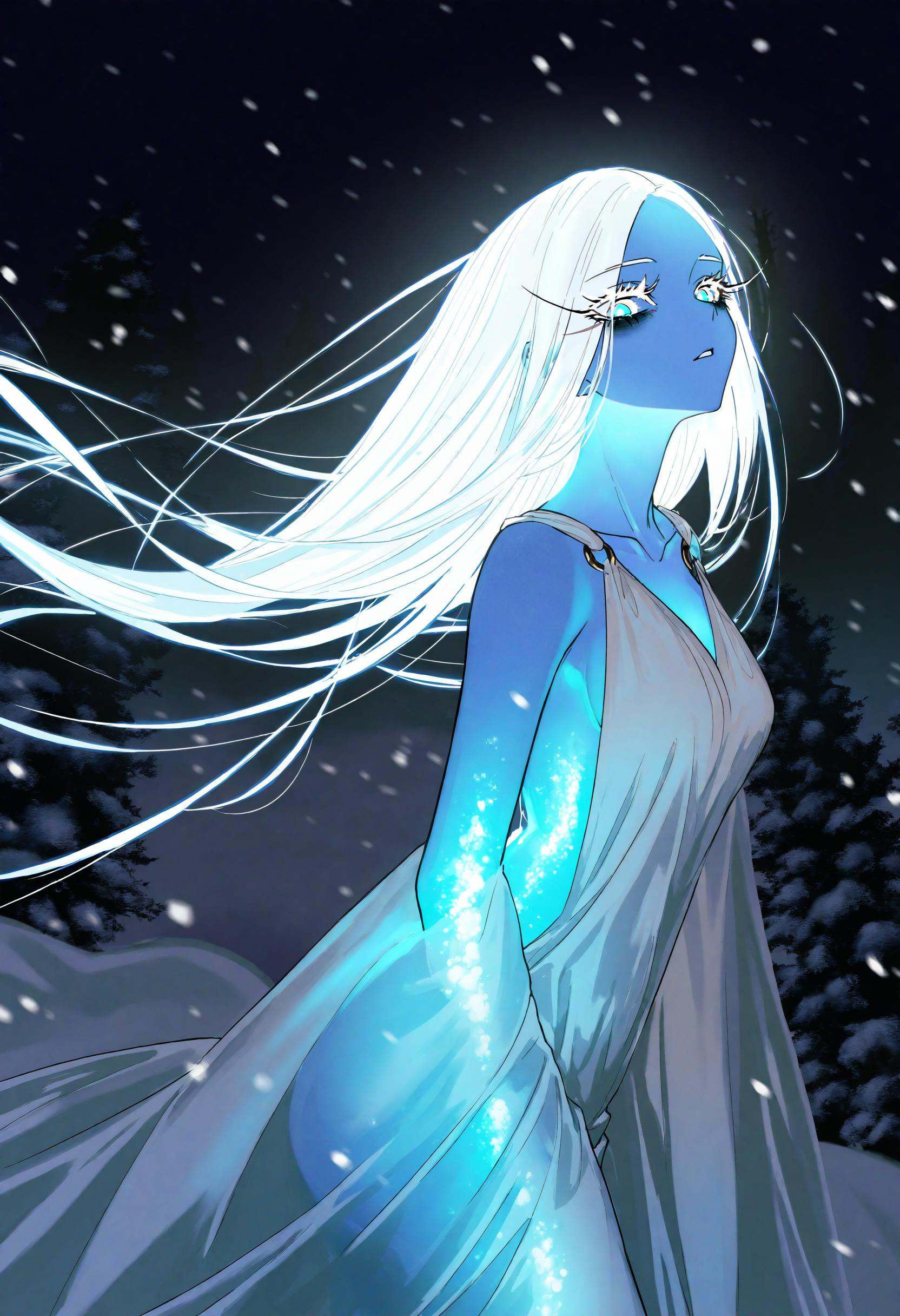 bioluminescence,  by [ekrea jan|diyokama|say hana|lam],  1girl on Tensor.Art
