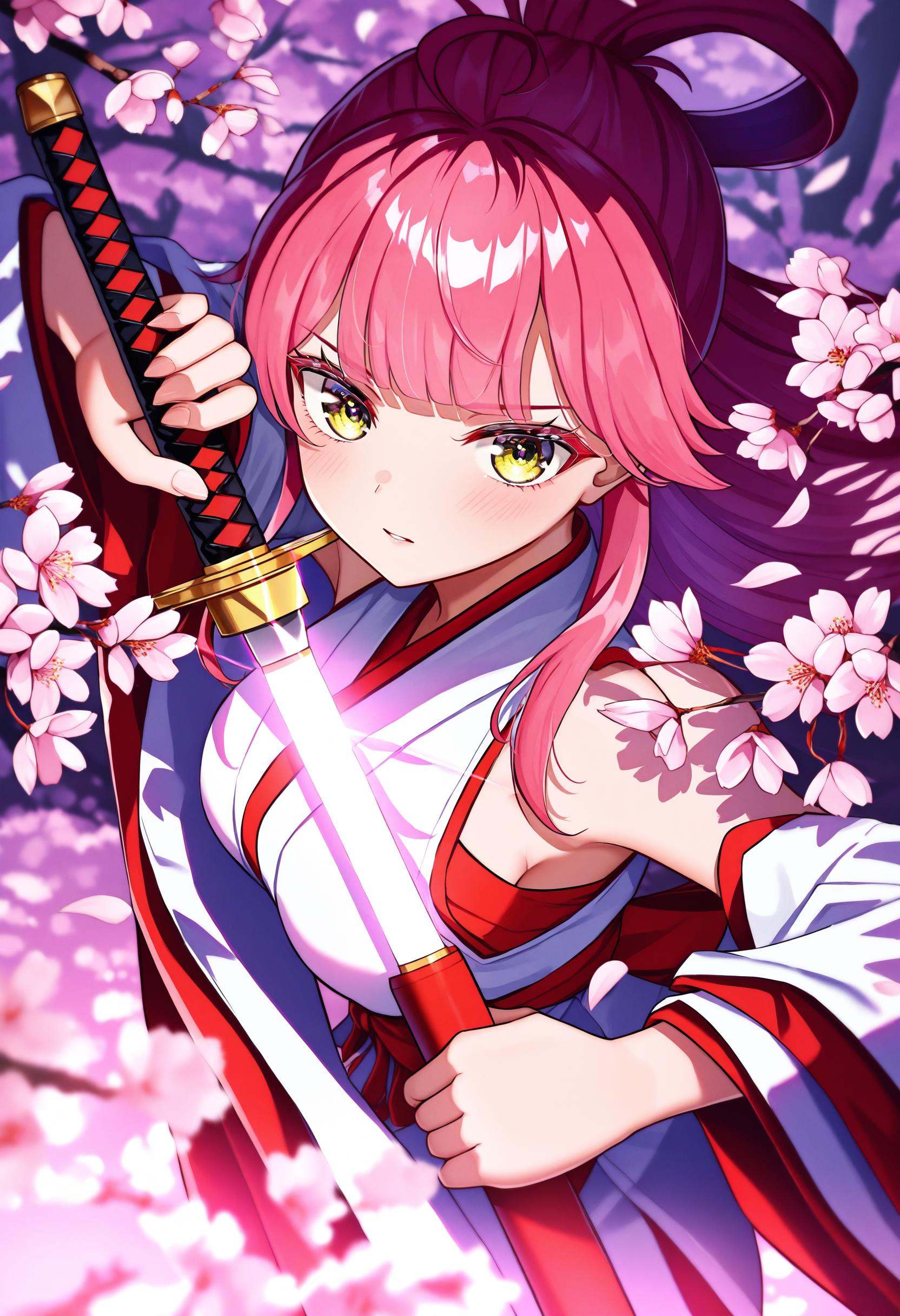 sakura miko,  1girl,  sensitive on Tensor.Art
