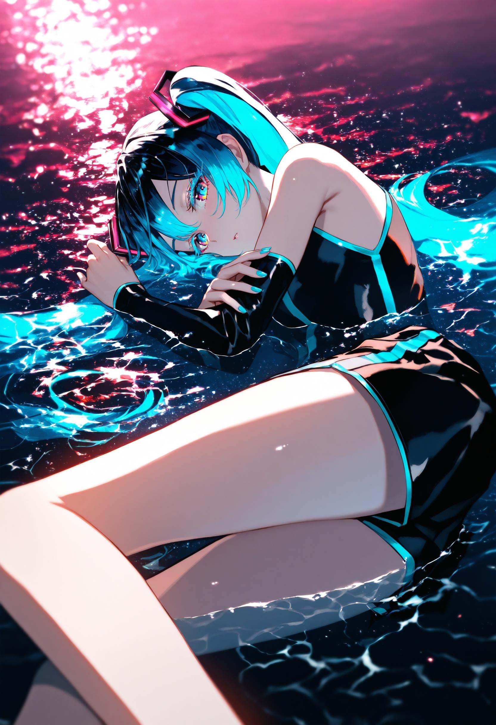 hatsune miku,  1girl,  artist:[lack|fuzichoco|lam \(ramdayo\)|kinta \(distortion\)|wlop|quasarcake|nixeu|happoubi jin|miya...