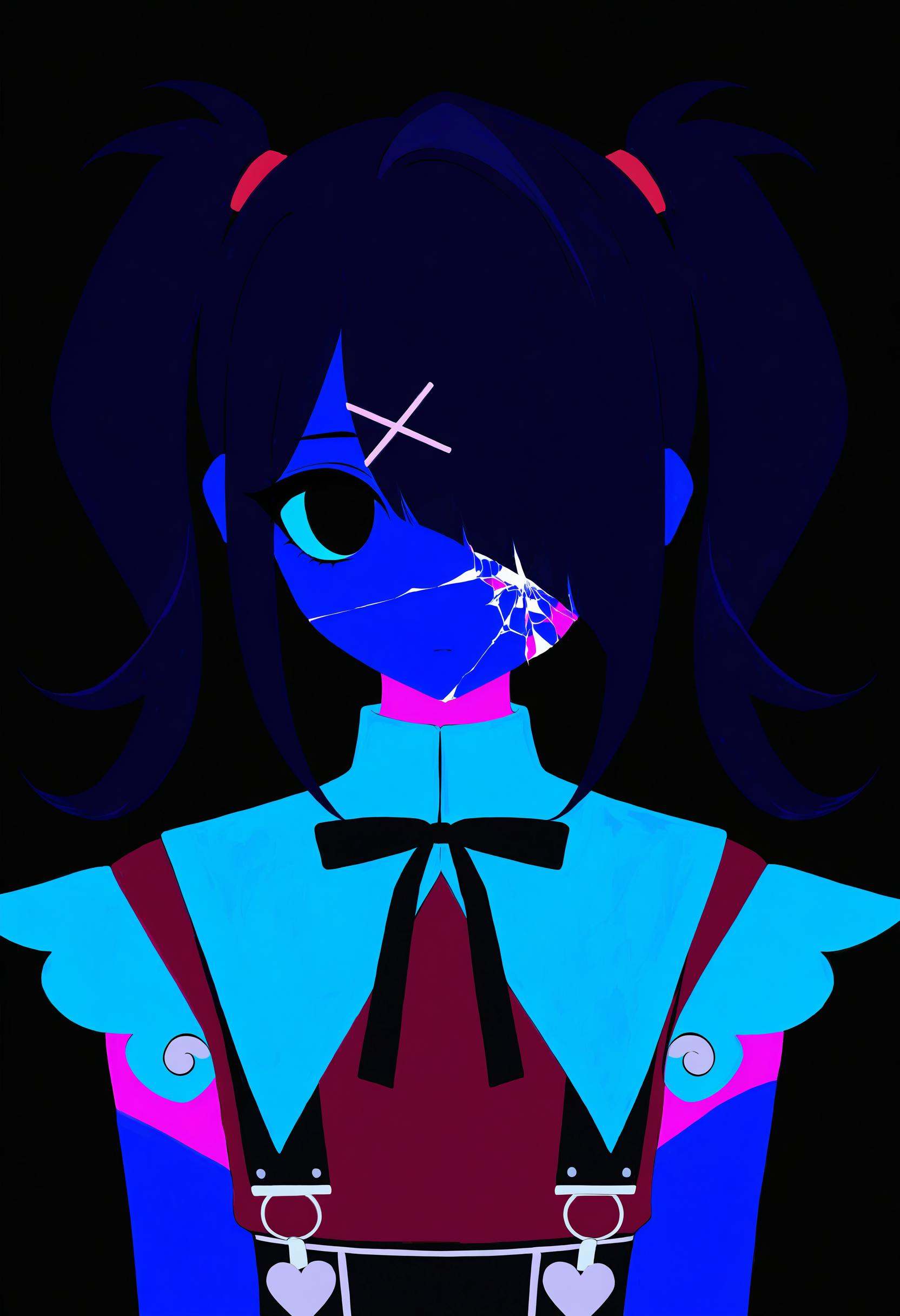 flat color,  no lineart,  jirai kei on Tensor.Art