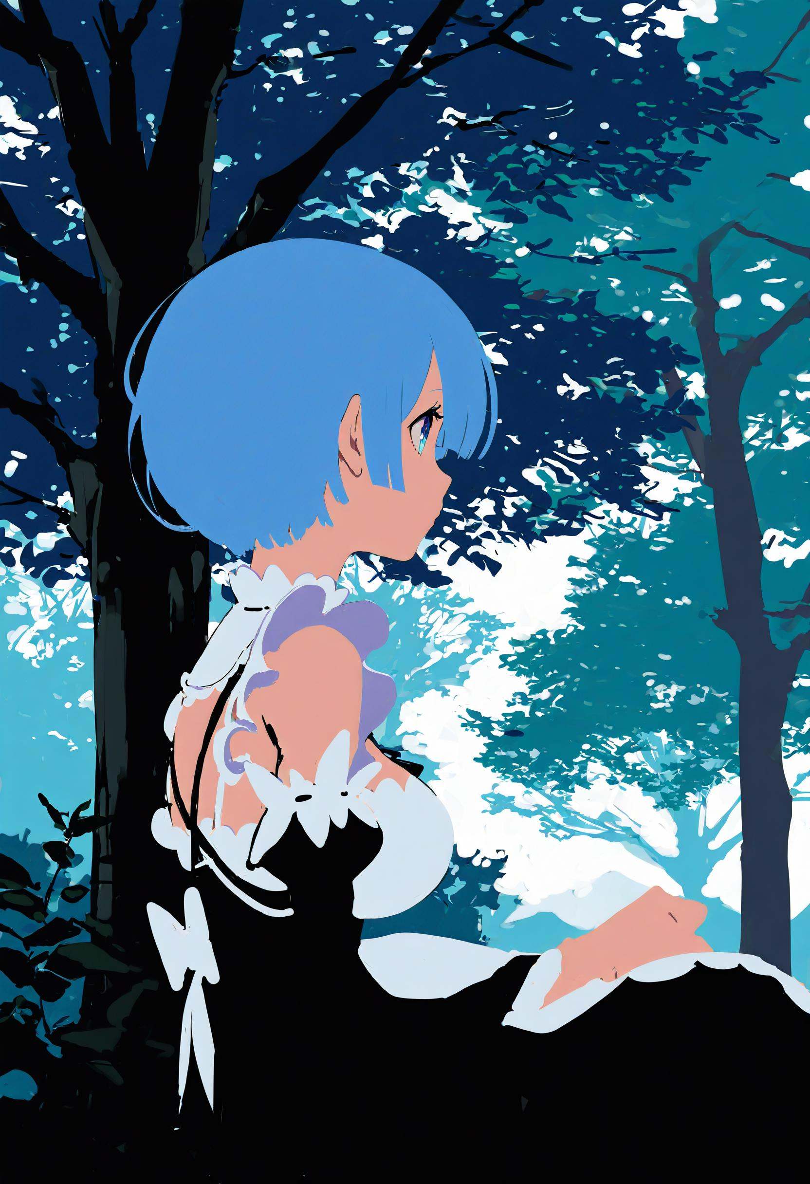 artist:[yoneyama mai|lam \(ramdayo\)],  rem \(re:zero\),  1girl on Tensor.Art