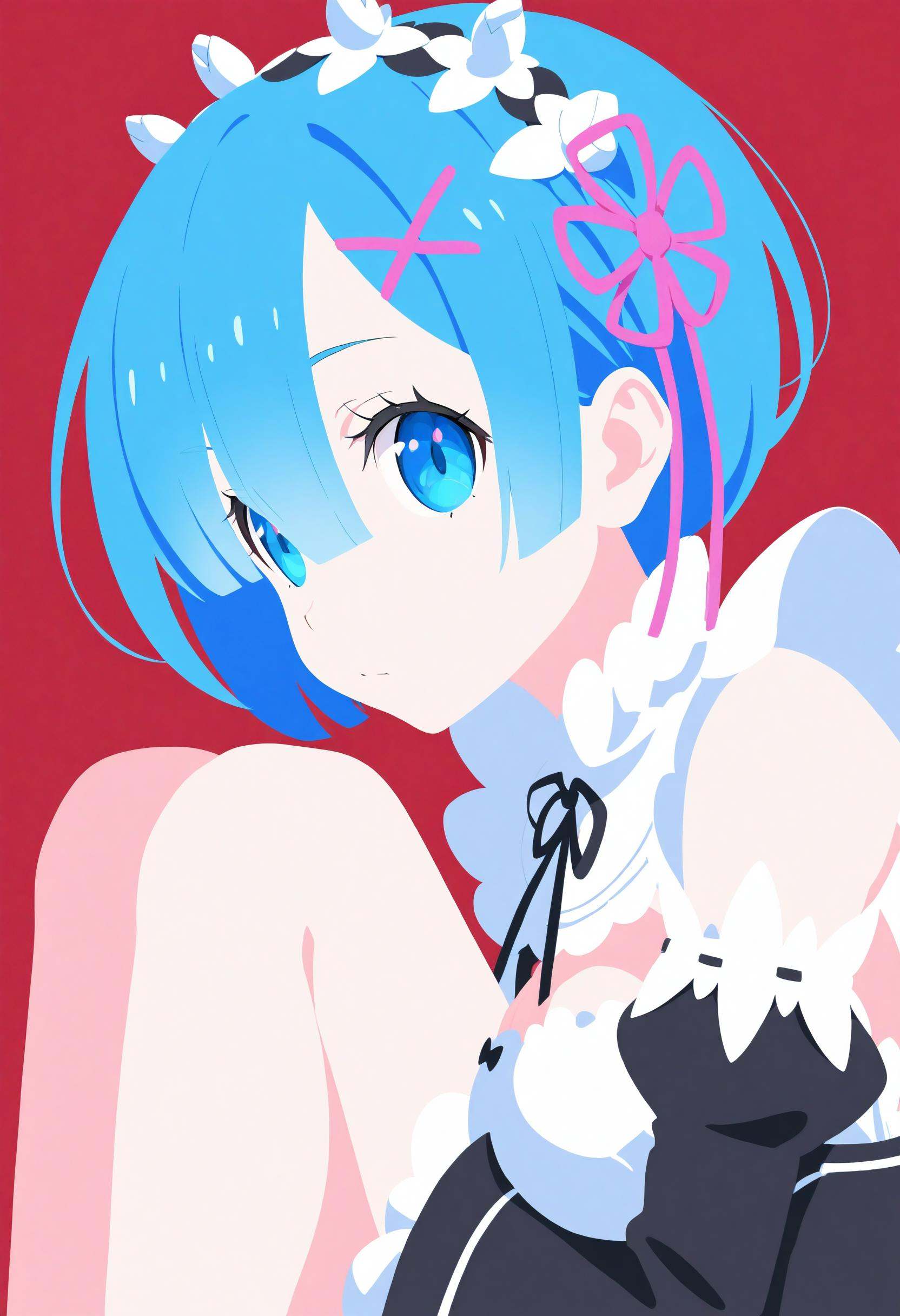 by [yoneyama mai|lam \(ramdayo\)],  ,  rem \(re:zero\) on Tensor.Art