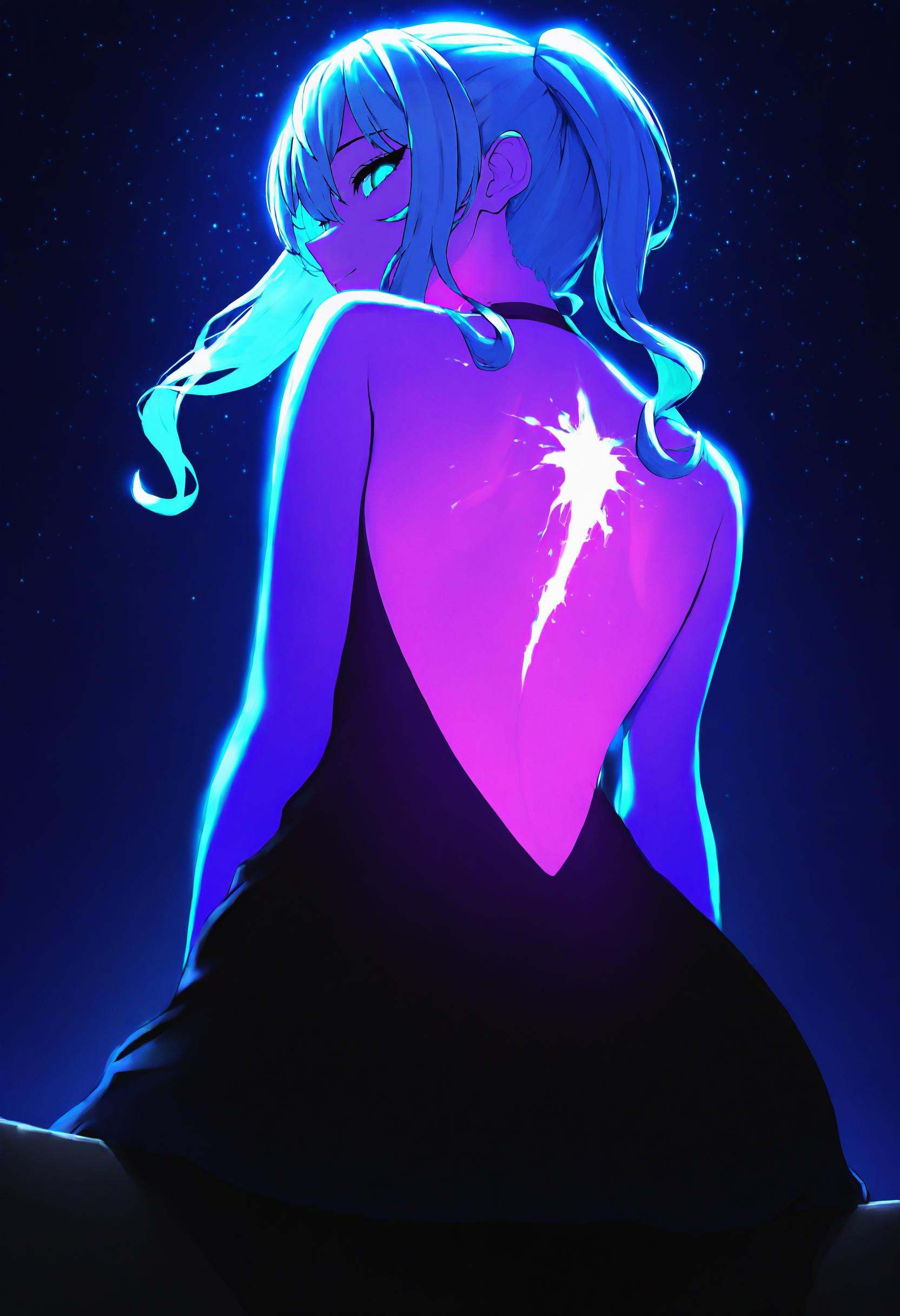 ultraviolet,  hoshimachi suisei,  1girl on Tensor.Art