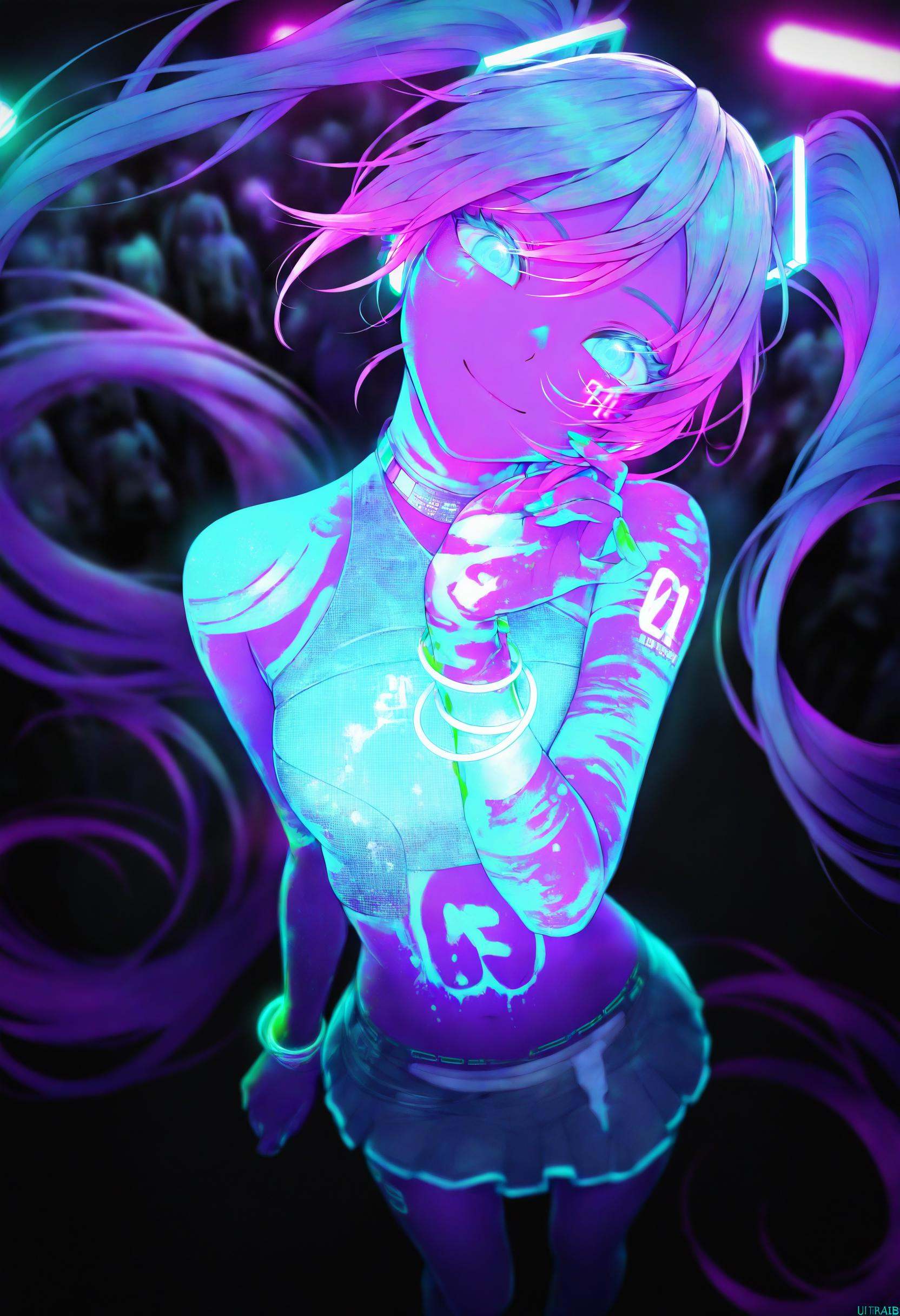 ultraviolet,  hatsune miku,  1girl on Tensor.Art