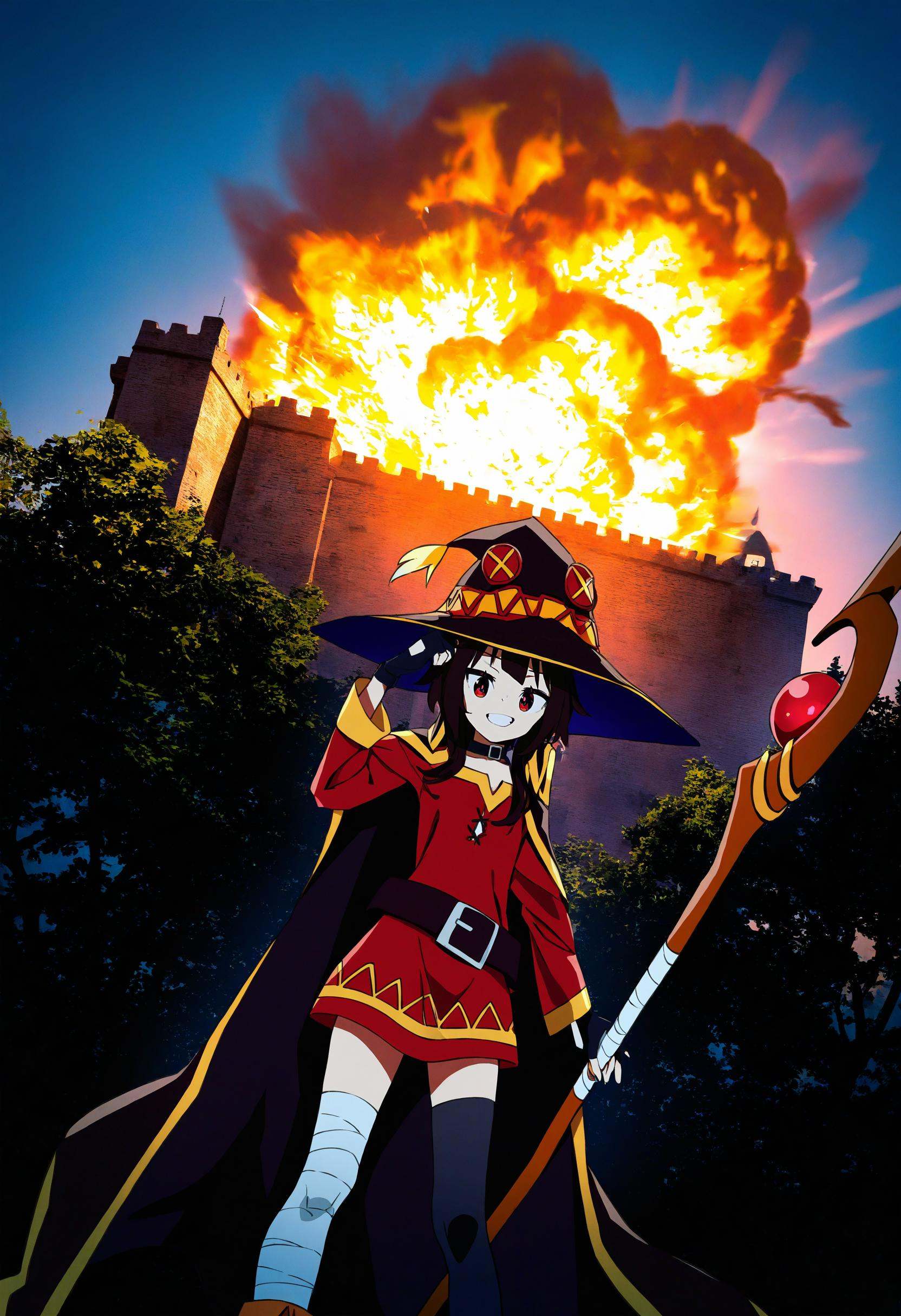 1girl,  megumin,  kono subarashii sekai ni shukufuku wo! on Tensor.Art