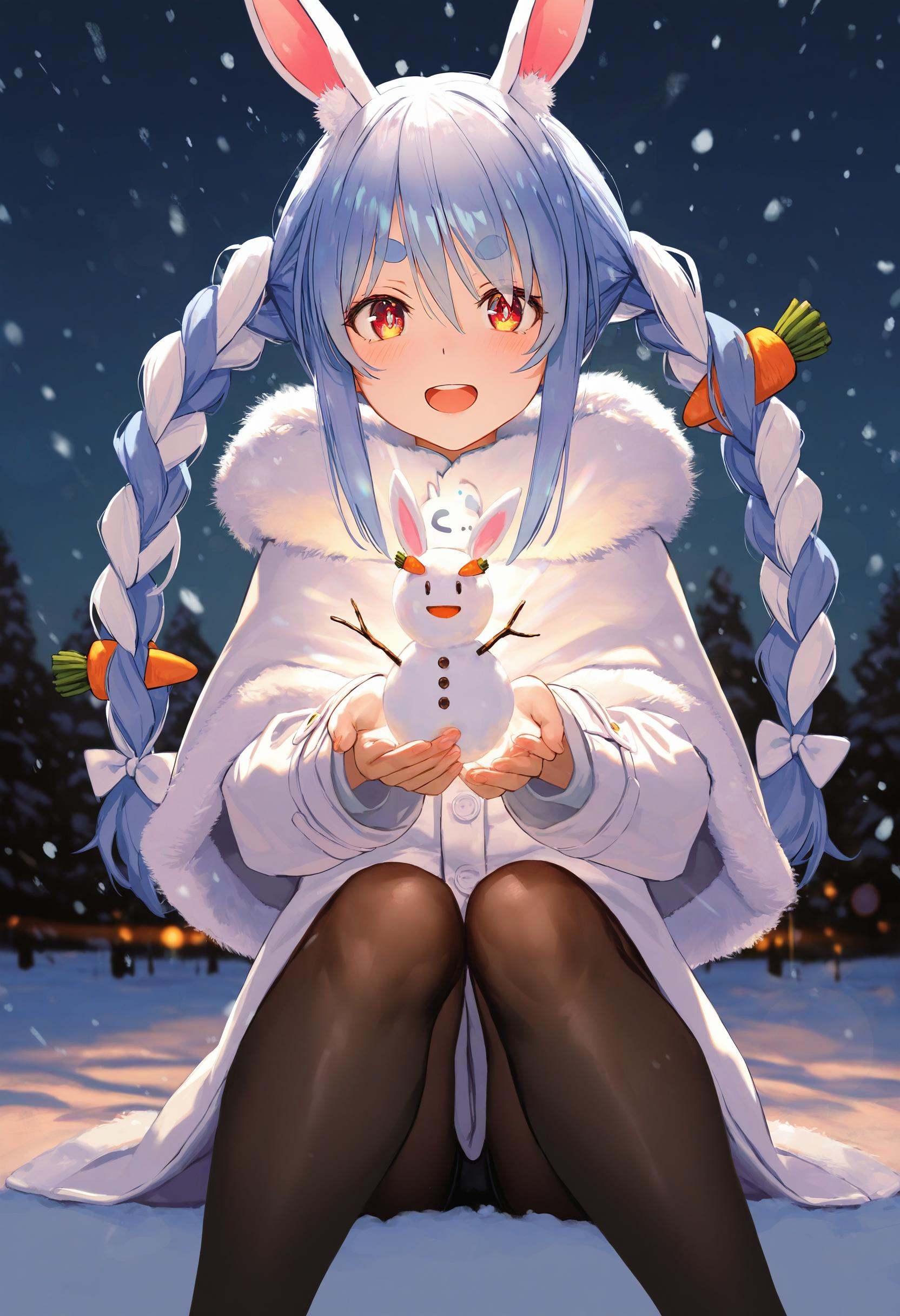 by [lack|fuzichoco|lam|kinta \(distortion\)|wlop|quasarcake|nixeu|happoubi jin|miyajima reiji],  snowman,  1girl on Tensor...