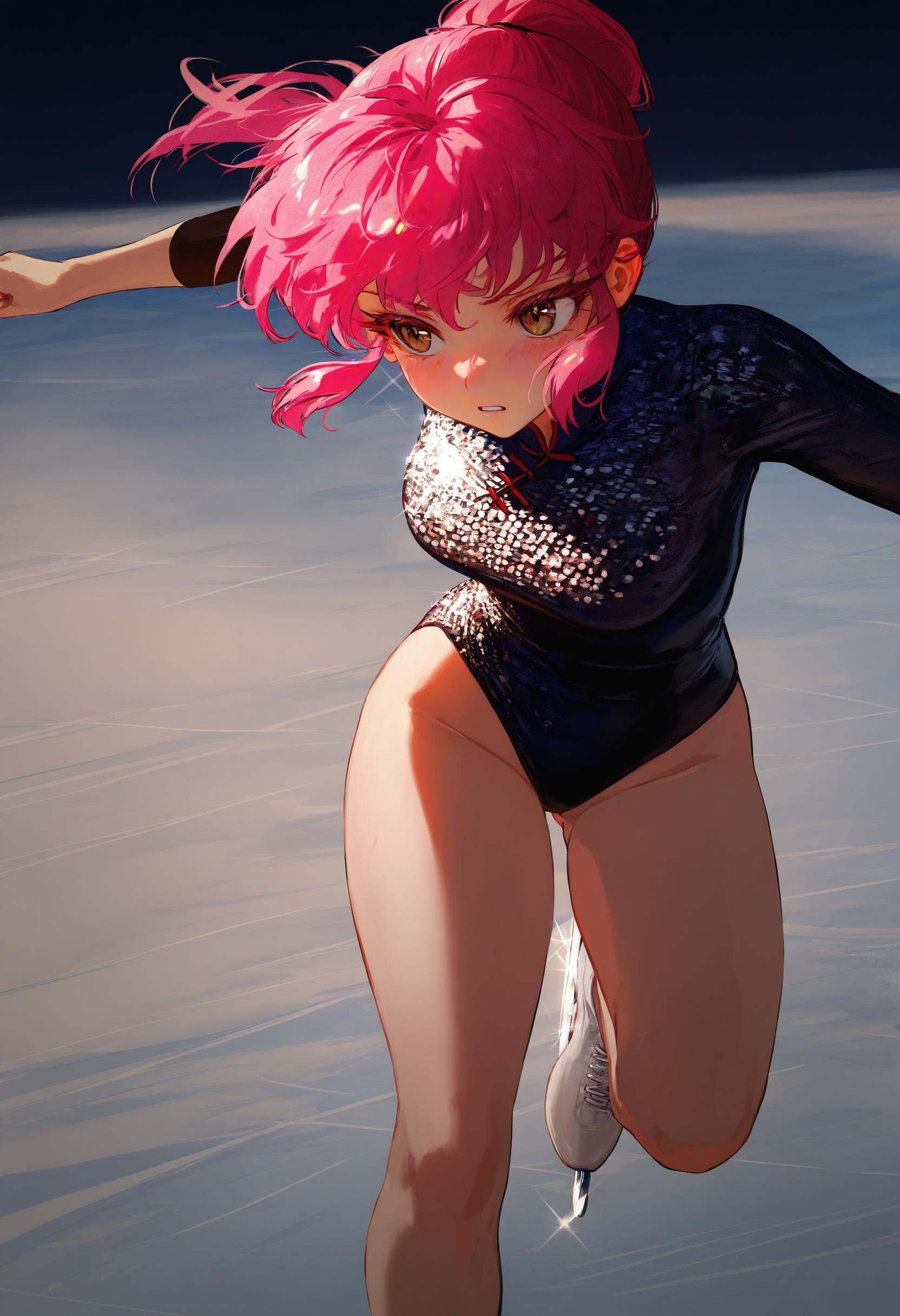 by [lack|fuzichoco|lam|kinta \(distortion\)|wlop|quasarcake|nixeu|happoubi jin|miyajima reiji],  ice skating,  ice skates...