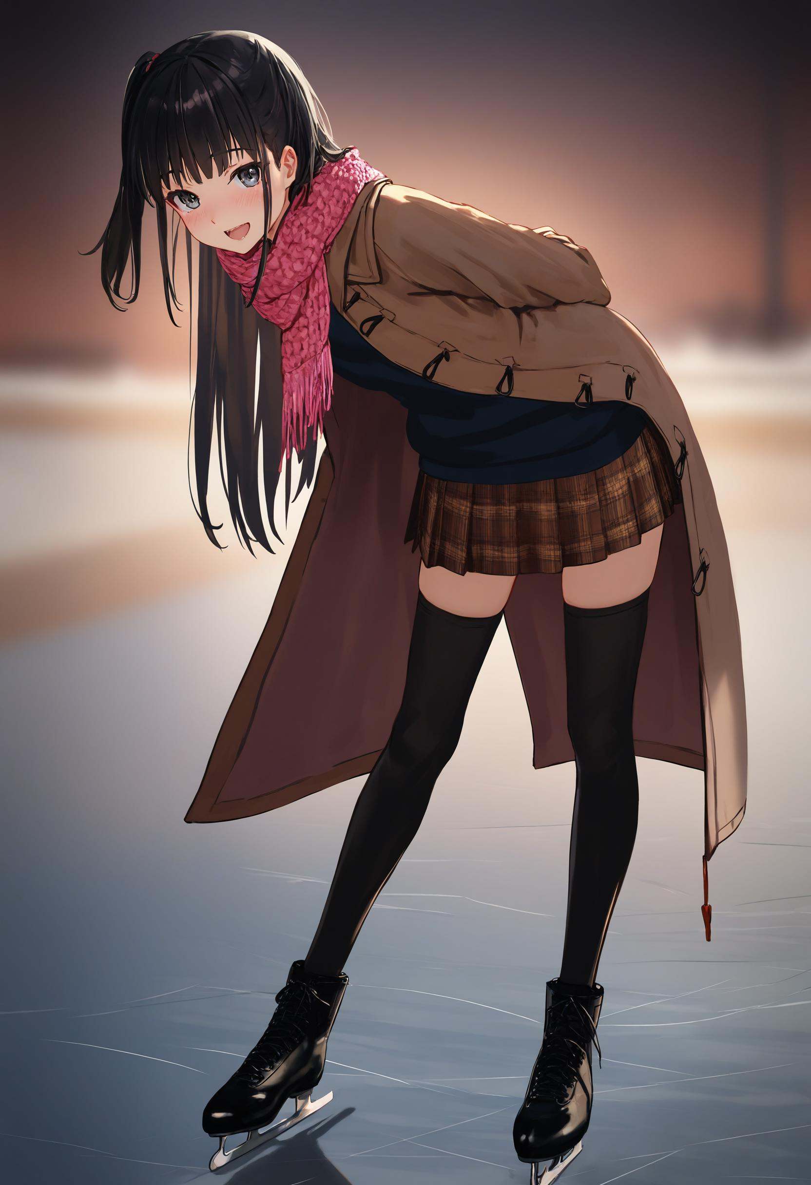 by [lack|fuzichoco|lam|kinta \(distortion\)|wlop|quasarcake|nixeu|happoubi jin|miyajima reiji],  ice skating,  ice skates...