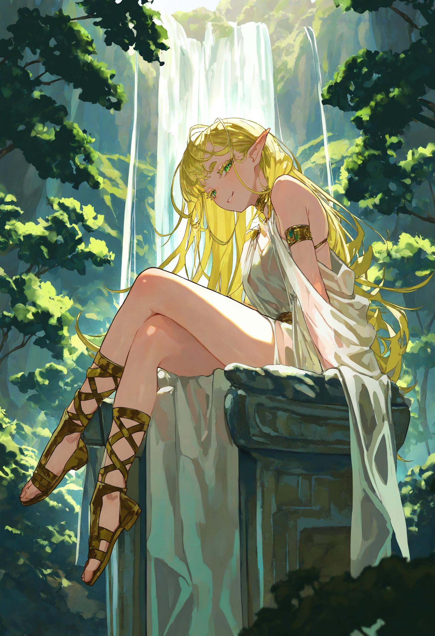 artist:[ekrea jan|diyokama|say hana|yoneyama mai|lam \(ramdayo\)],  1girl,  blonde hair on Tensor.Art