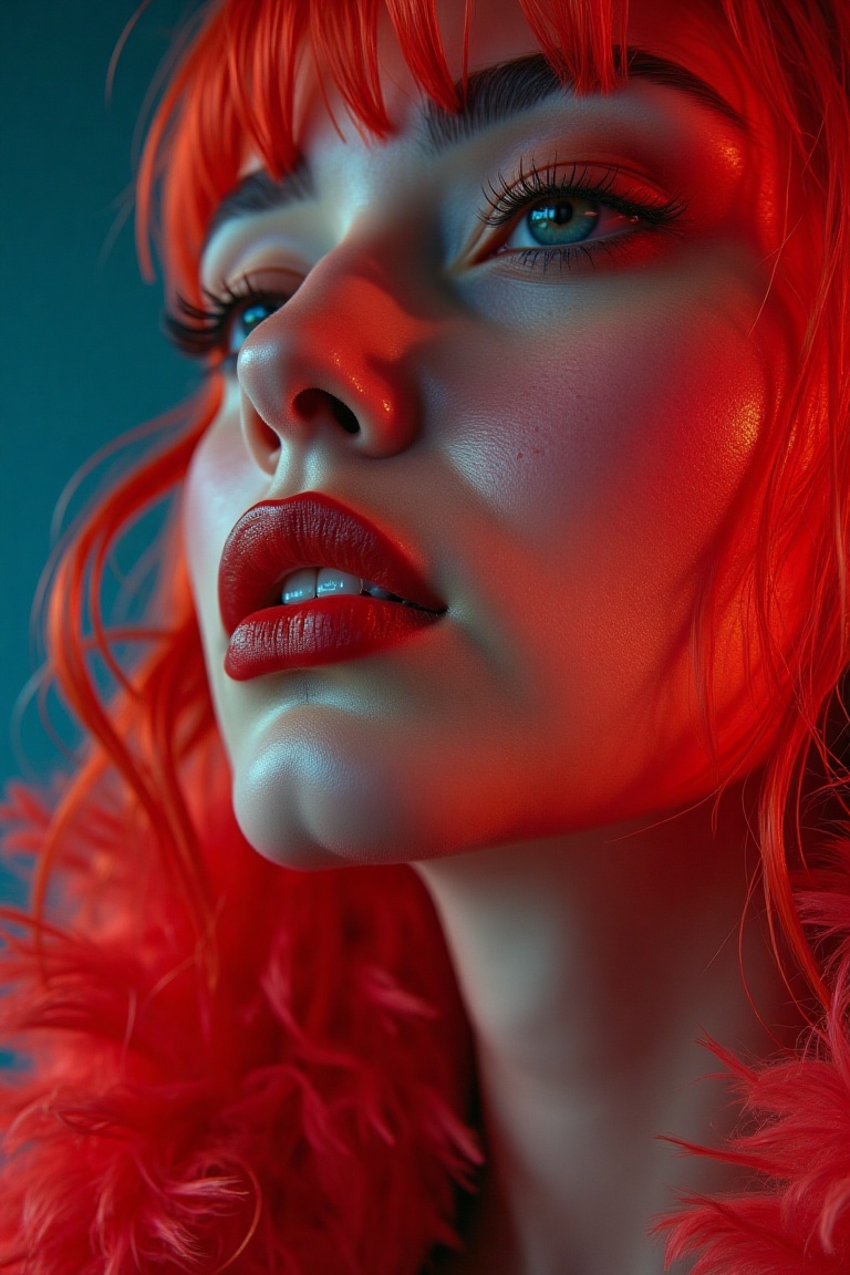 close up portrait of seductive woman ,  by Flora Borsi,  style by Flora Borsi on Tensor.Art