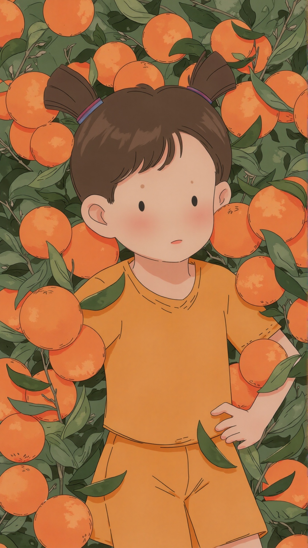 girl lies in oranges,  nemionemCt on Tensor.Art