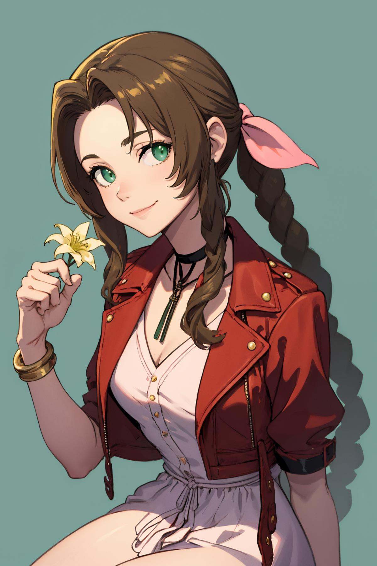 masterpiece,  best quality,  aerith gainsborough on Tensor.Art