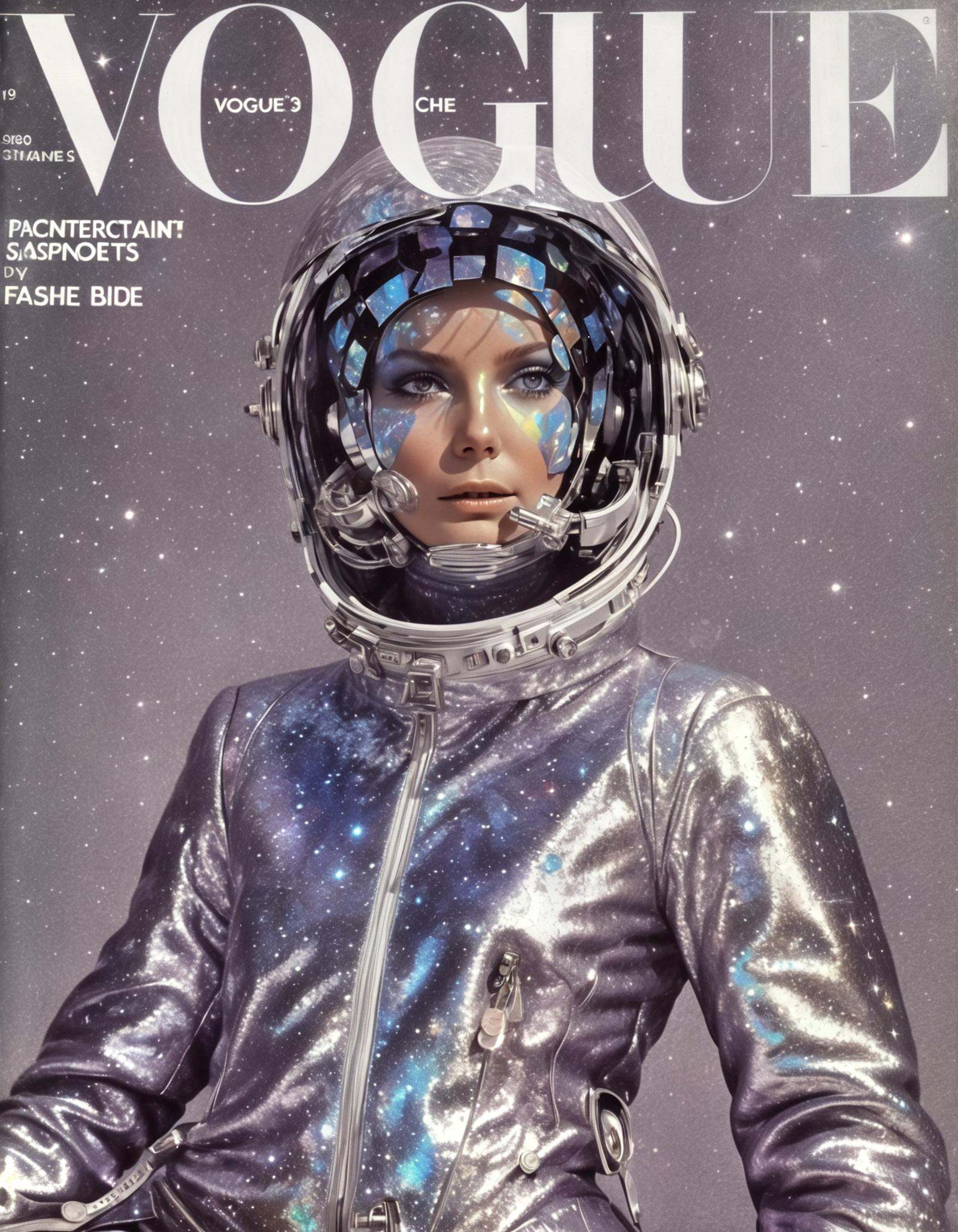 She holographic leather,  intergalactic fashion,  cosmic vibes on Tensor.Art