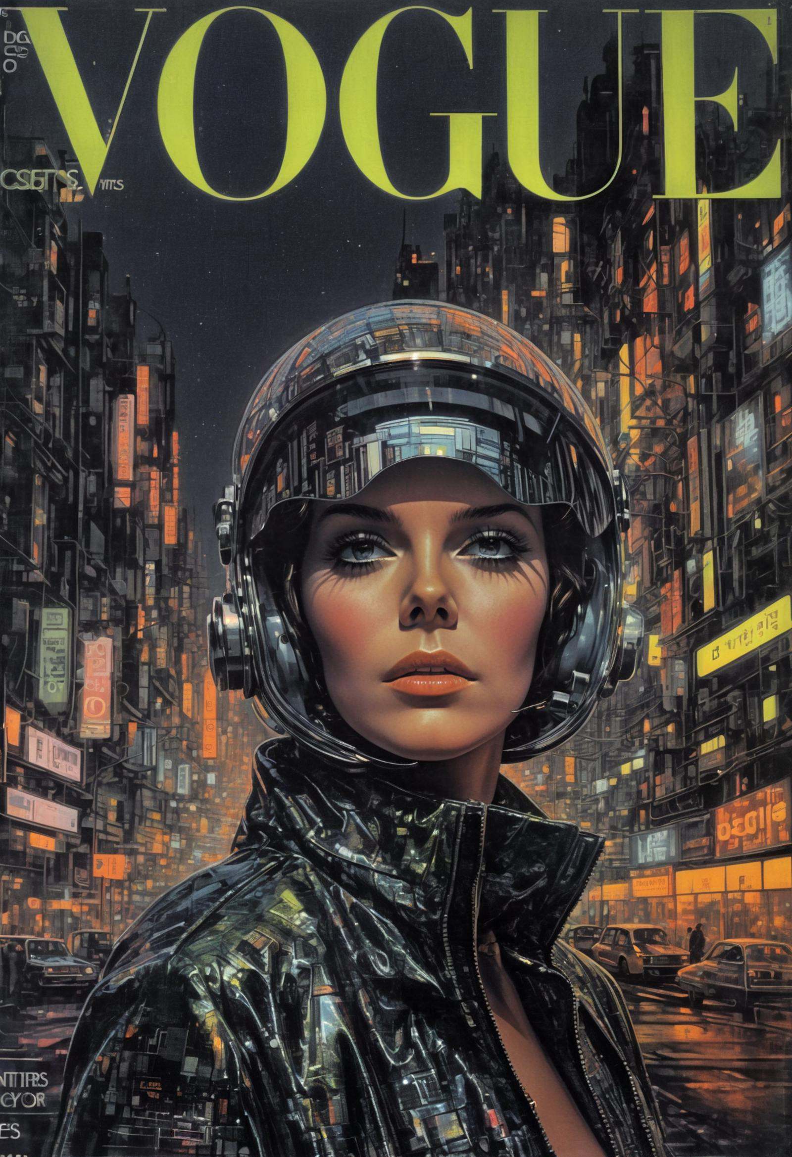 She,  futuristic materials,  urban chic on Tensor.Art