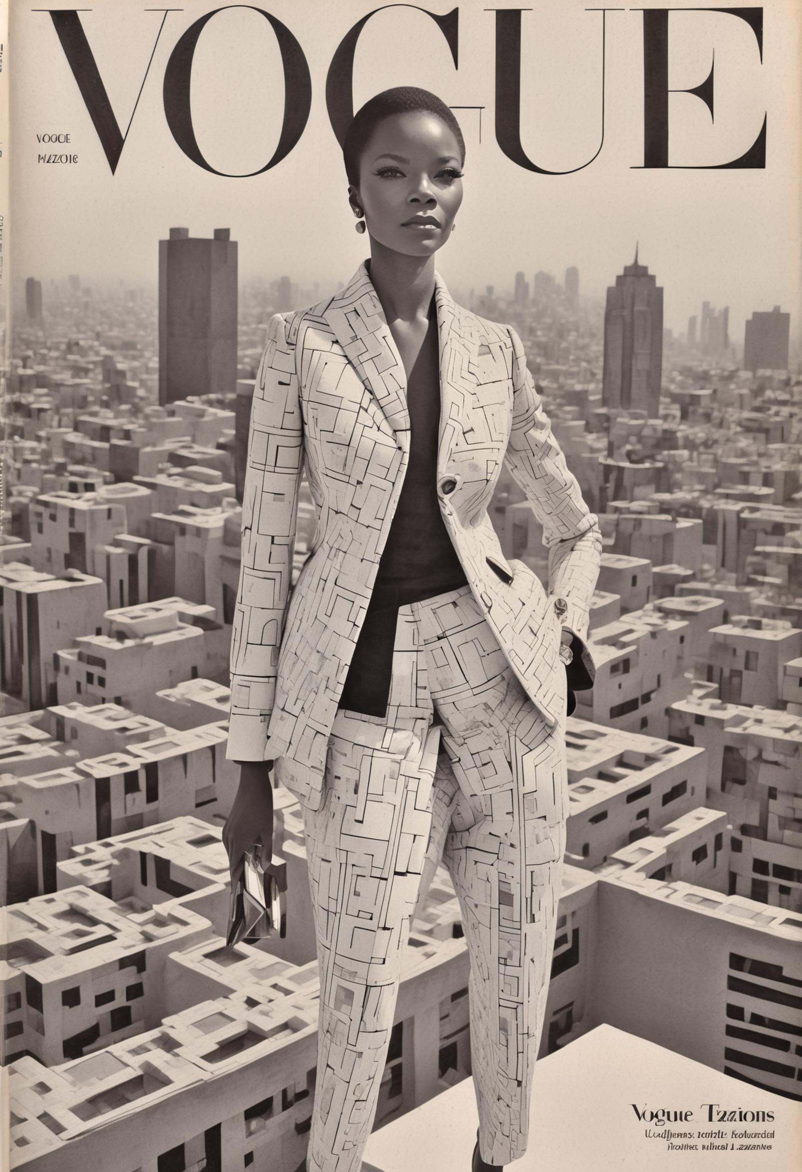 She african geometric patterns,  monochrome elegance,  sharp contrasts on Tensor.Art